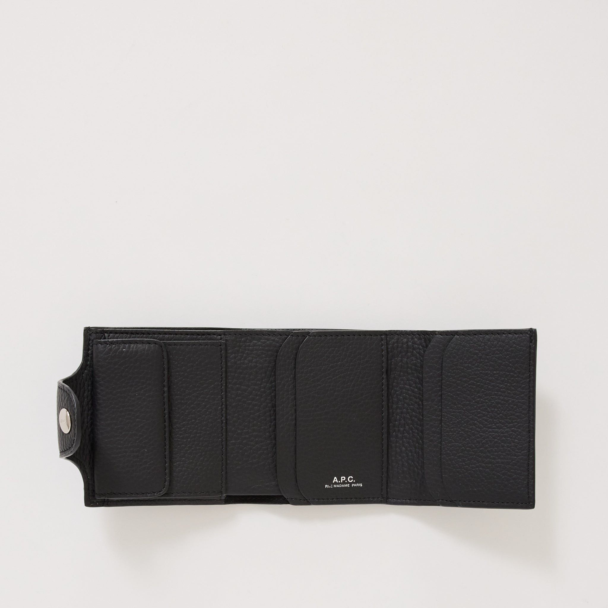 A.P.C. | Charles Trifold Wallet Black | Maplestore