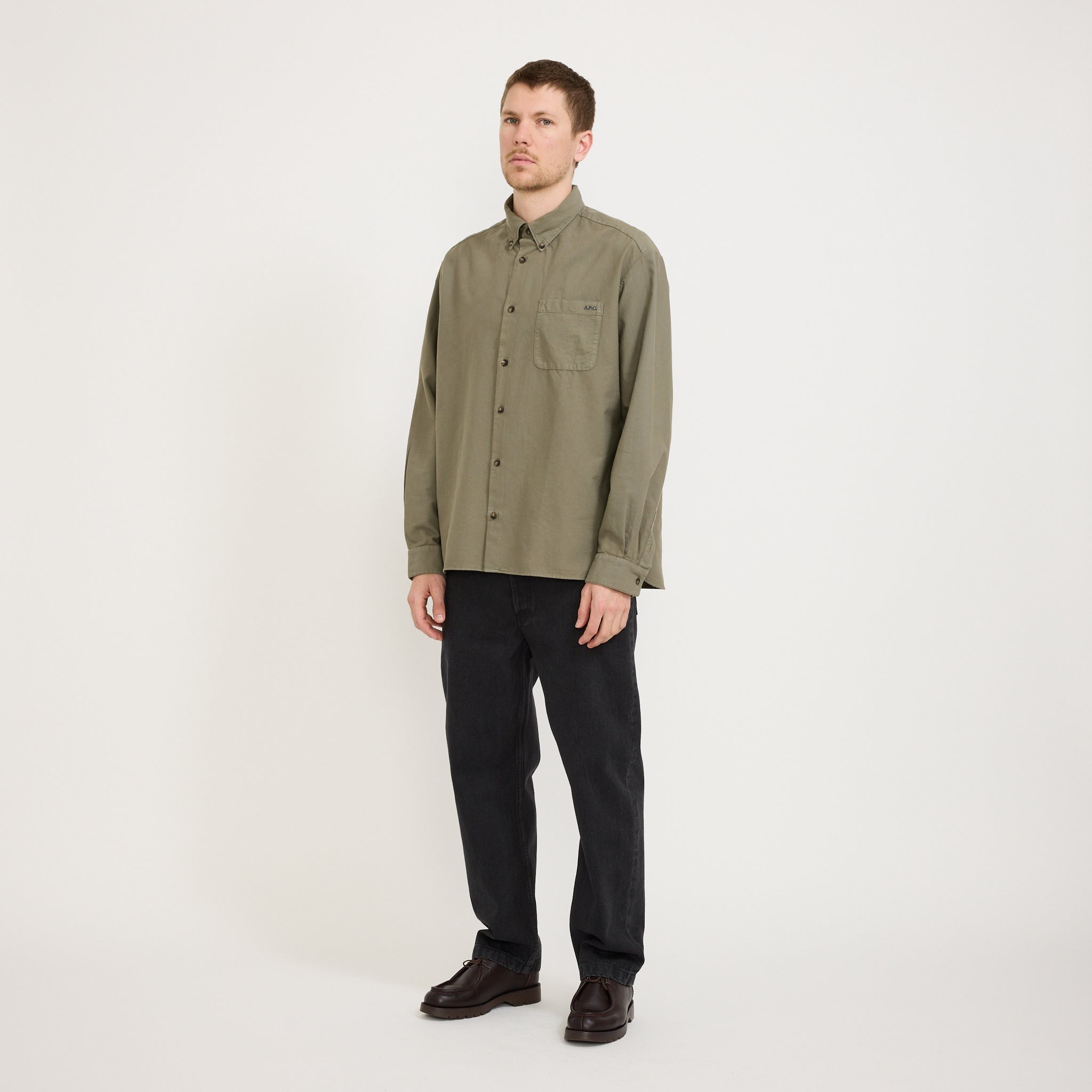 Mateo Shirt Logo Khaki