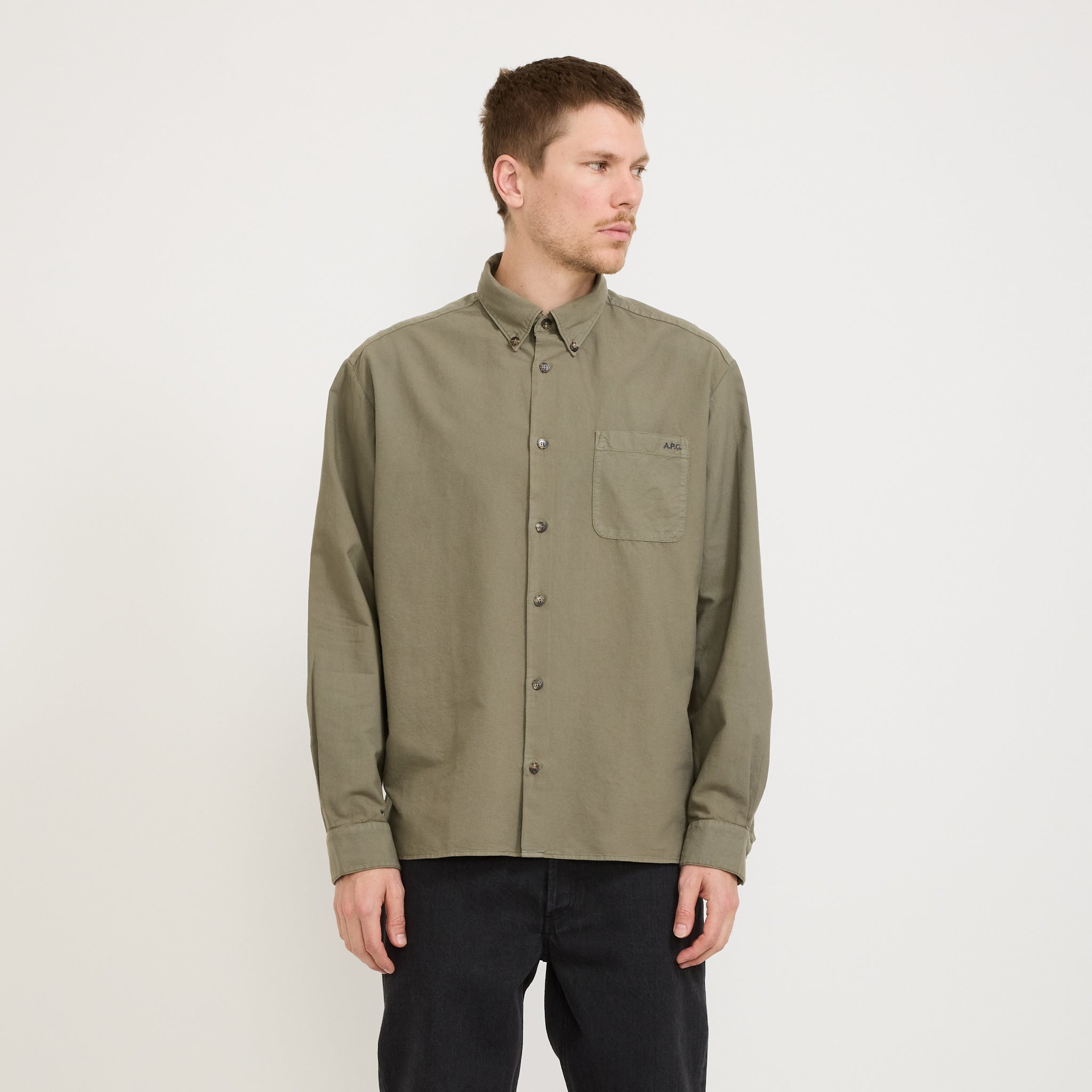 Mateo Shirt Logo Khaki