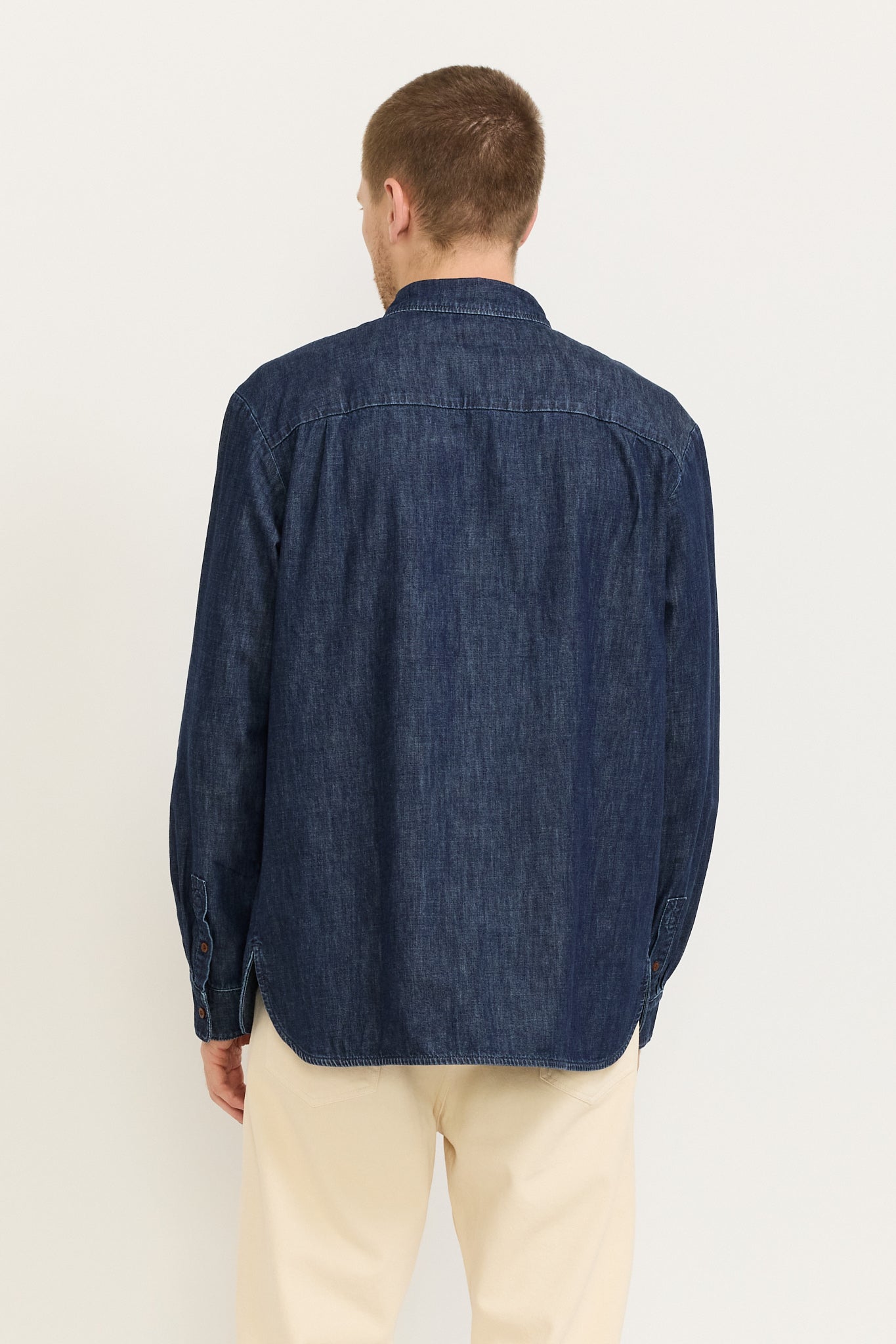 Malo Lago Shirt Washed Indigo