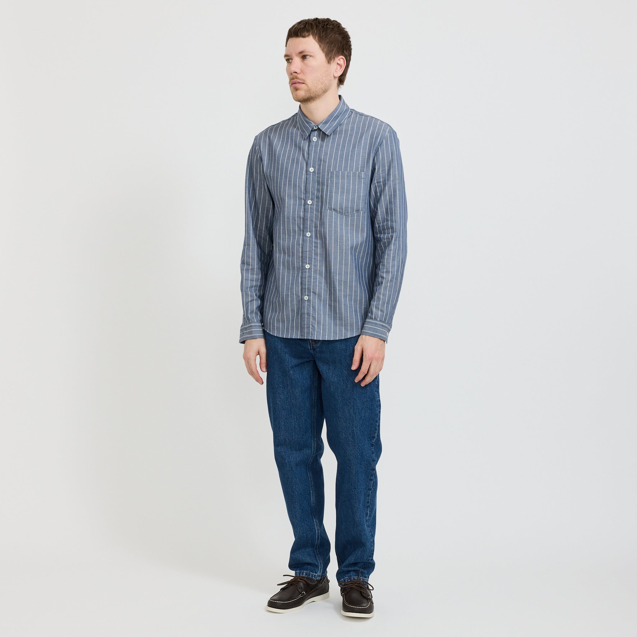 Clement Shirt Blue Stripe