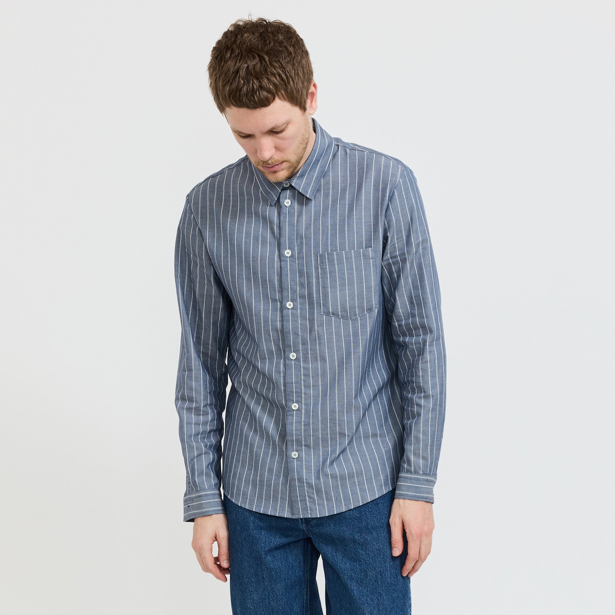 Clement Shirt Blue Stripe