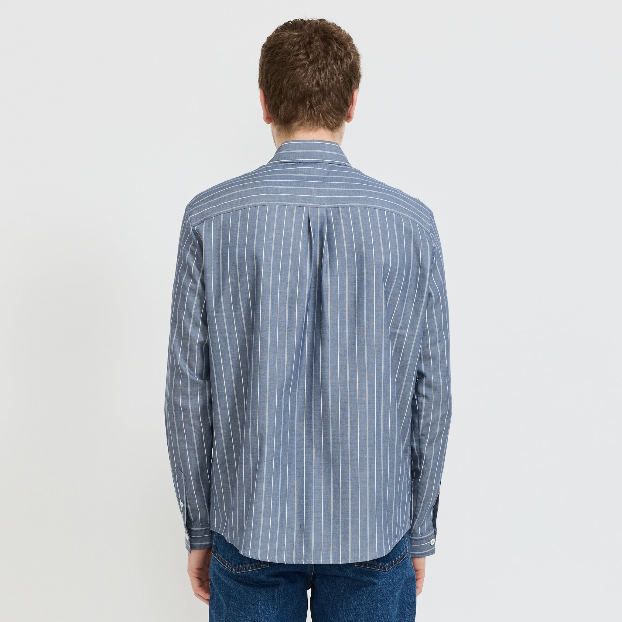 A.P.C. | Clement Shirt Blue Stripe | Maplestore