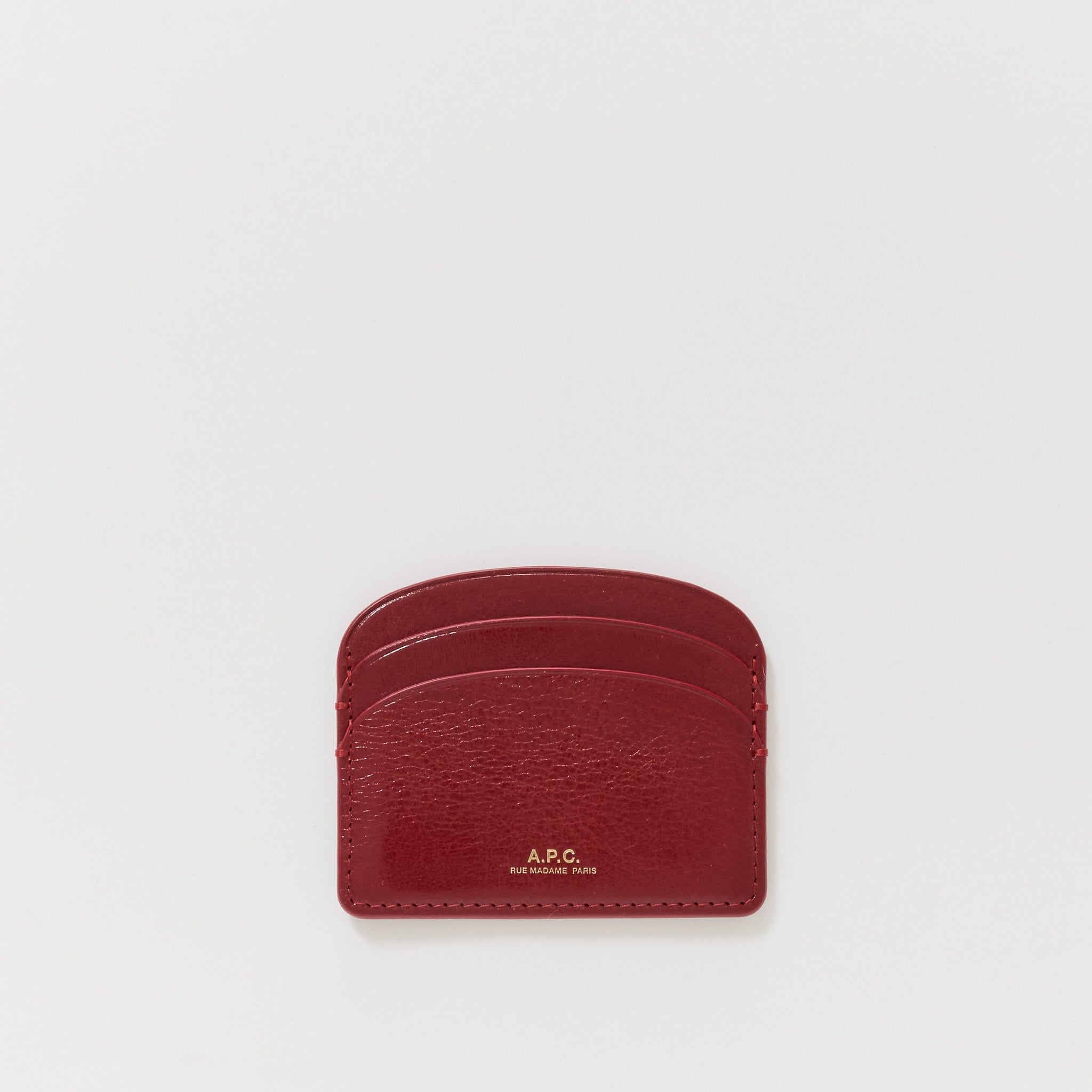 Demi Lune Card Holder Red