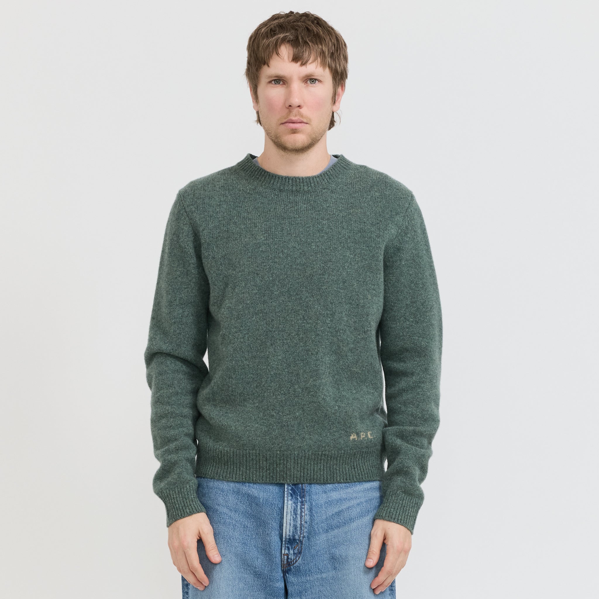 Edmond Knit Heathered Green
