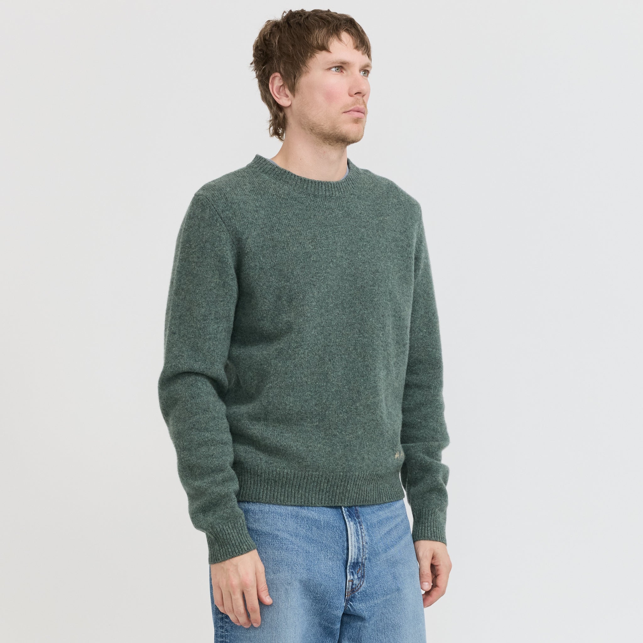 Edmond Knit Heathered Green