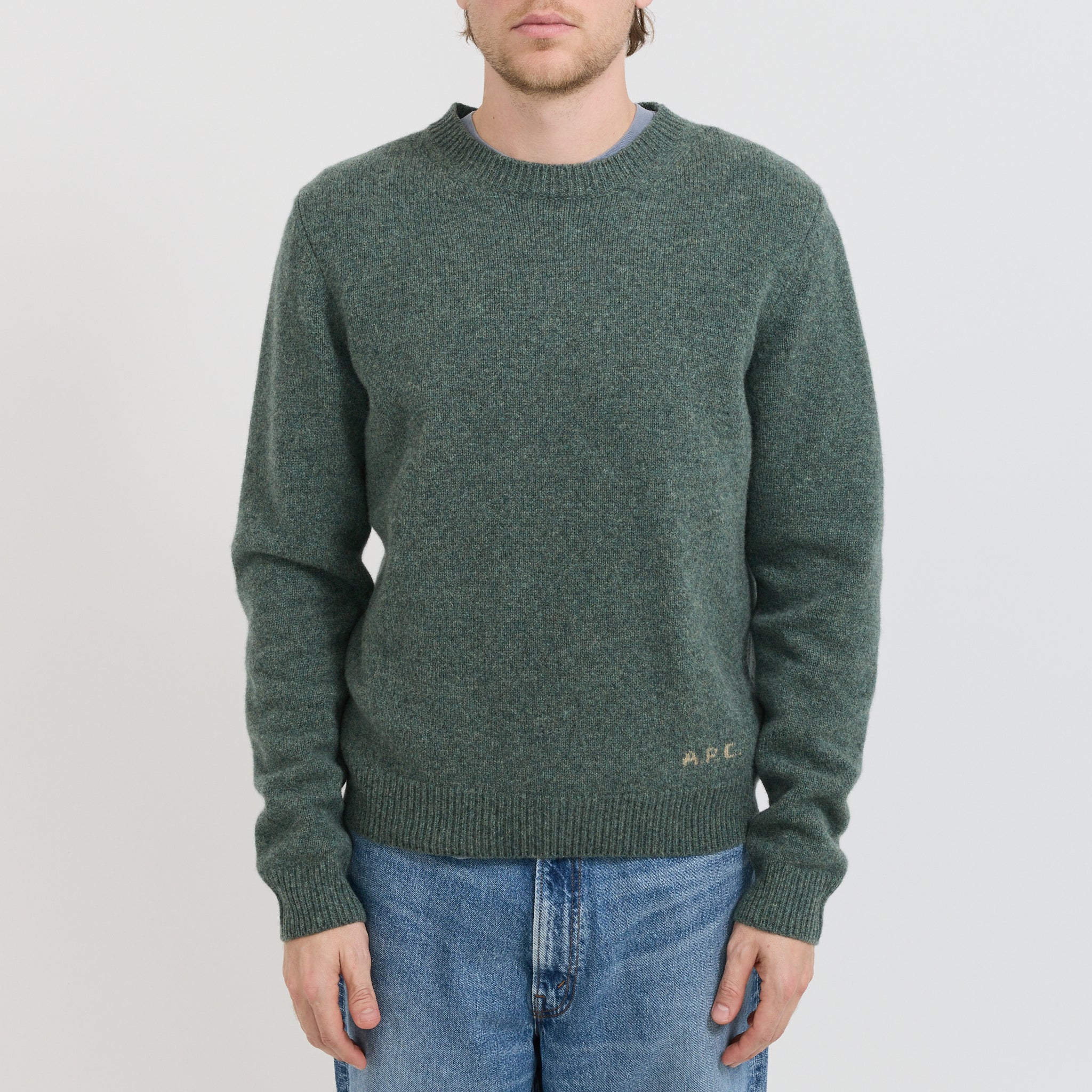 Edmond Knit Heathered Green