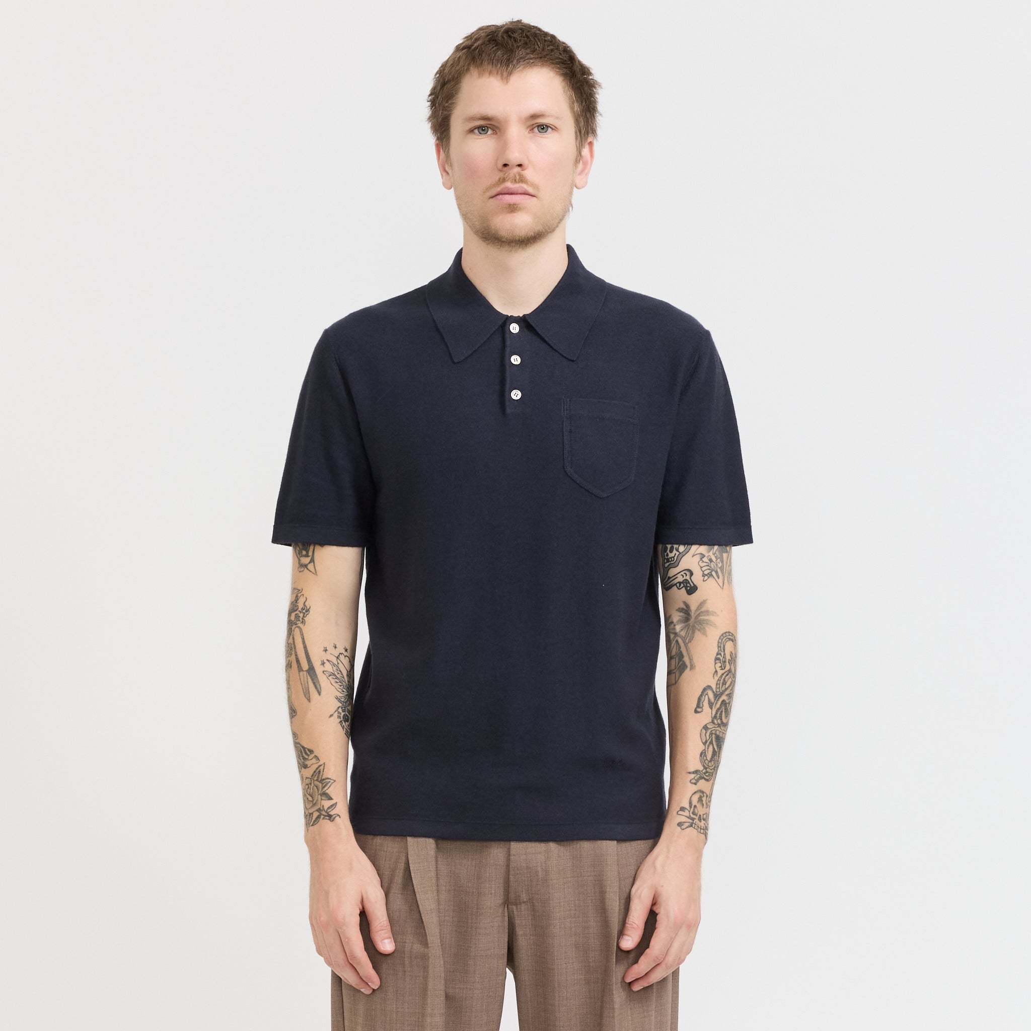A.P.C. | Eliot Polo Dark Navy | Maplestore