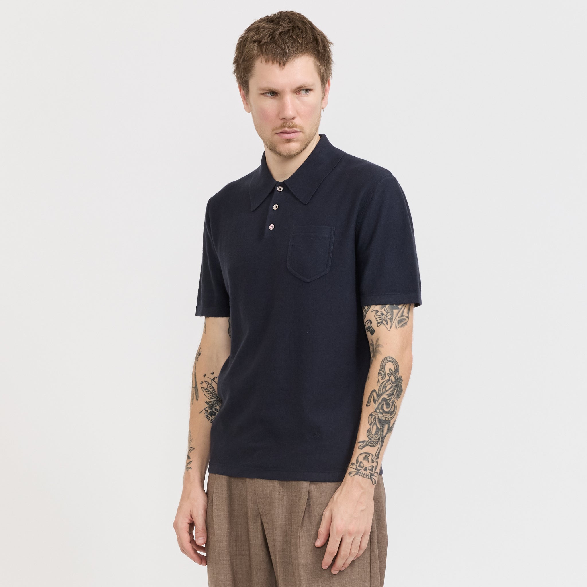 A.P.C. | Eliot Polo Dark Navy | Maplestore