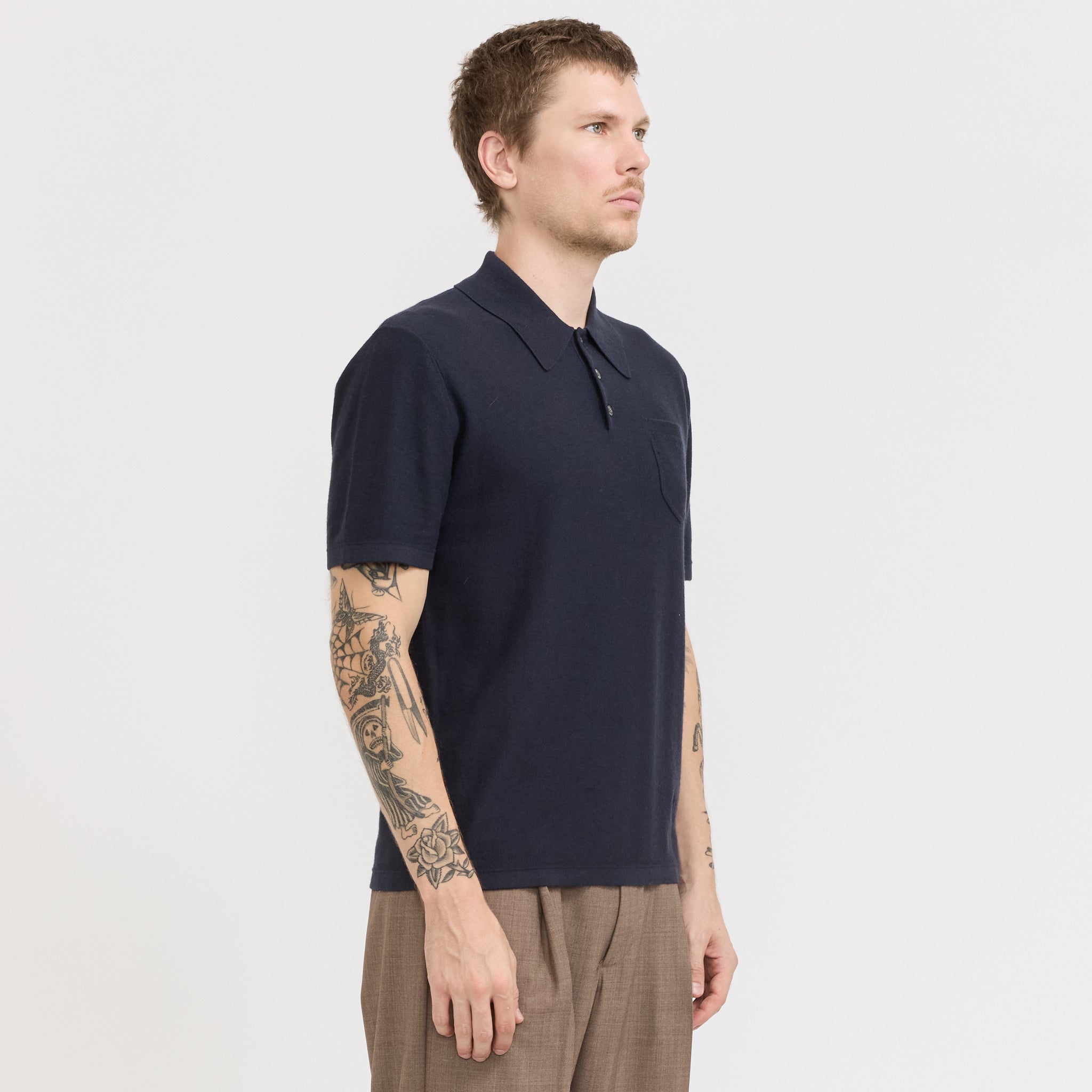 A.P.C. | Eliot Polo Dark Navy | Maplestore