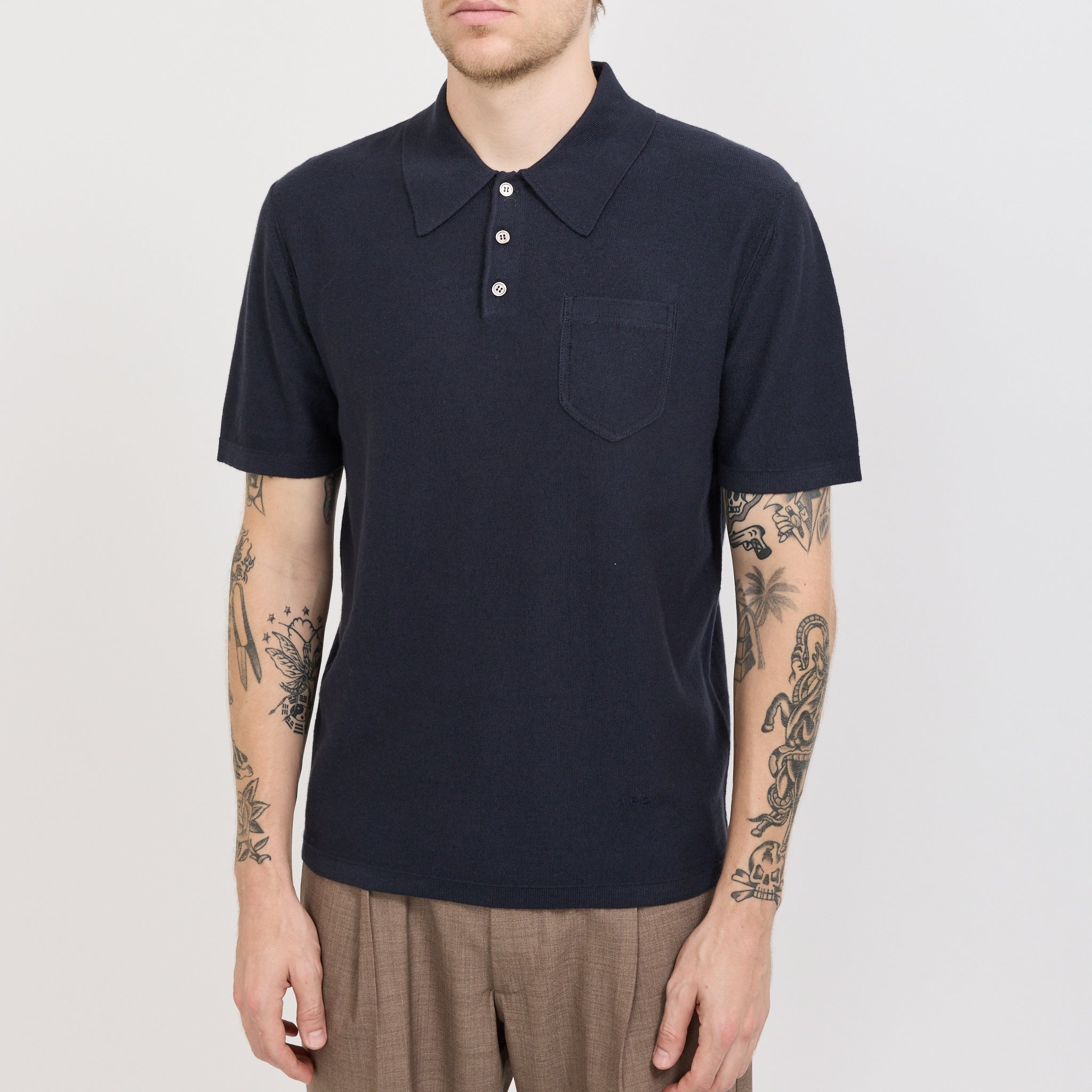 A.P.C. | Eliot Polo Dark Navy | Maplestore