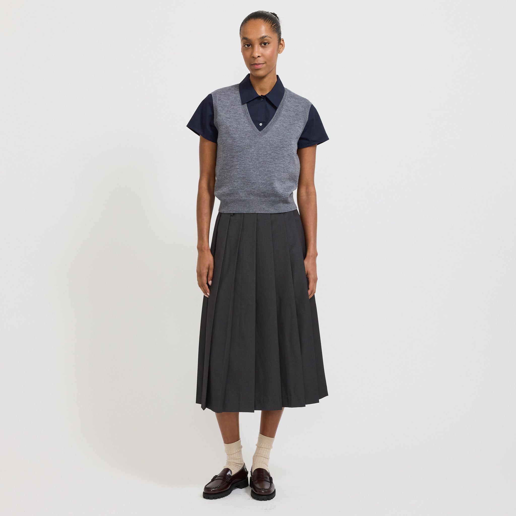 Lise Vest Heathered Grey