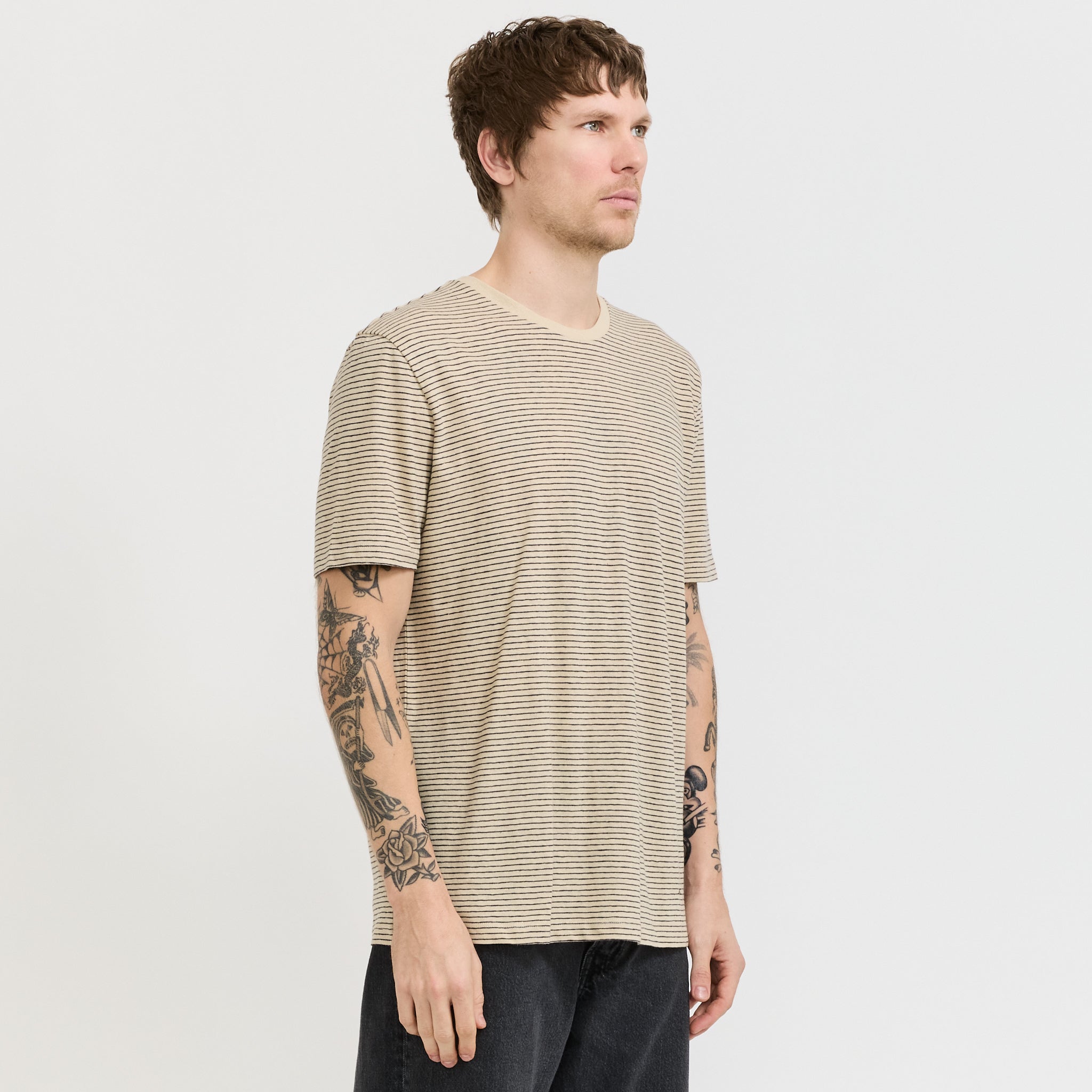 Julian T-Shirt Black Stripe