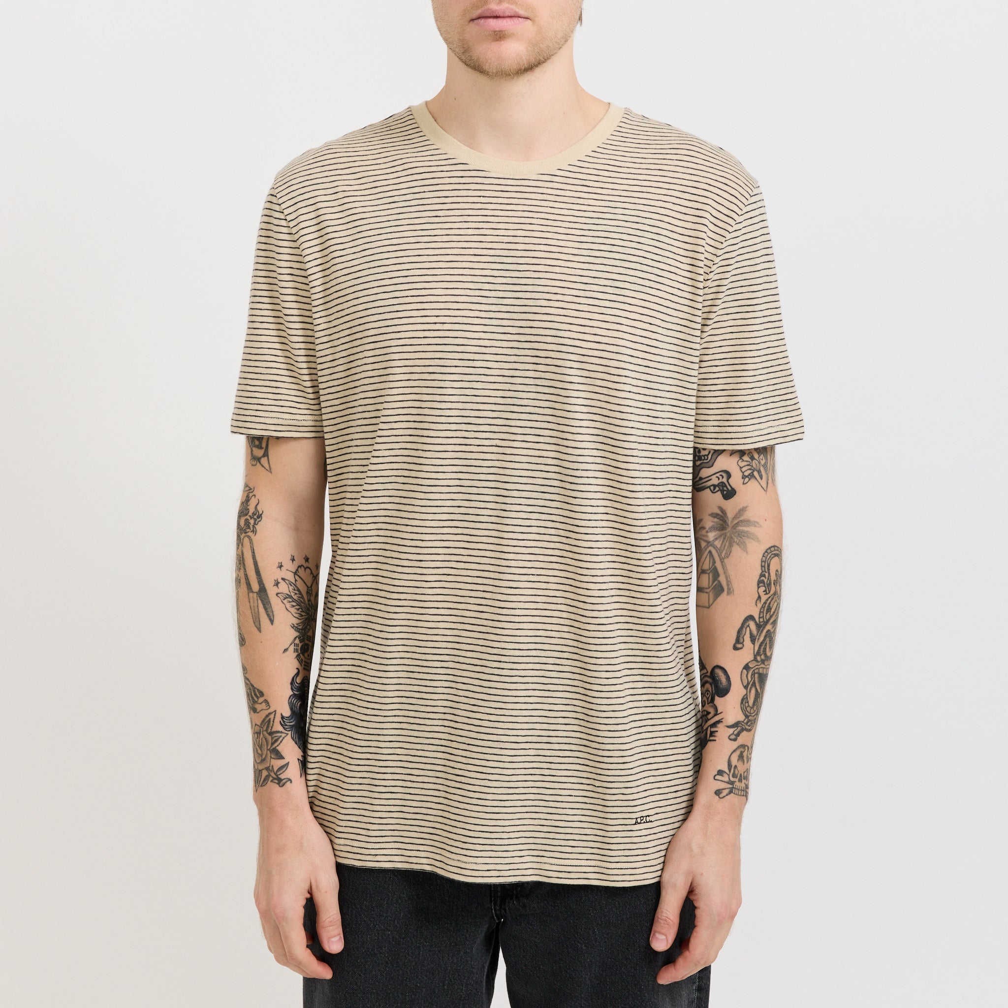 Julian T-Shirt Black Stripe
