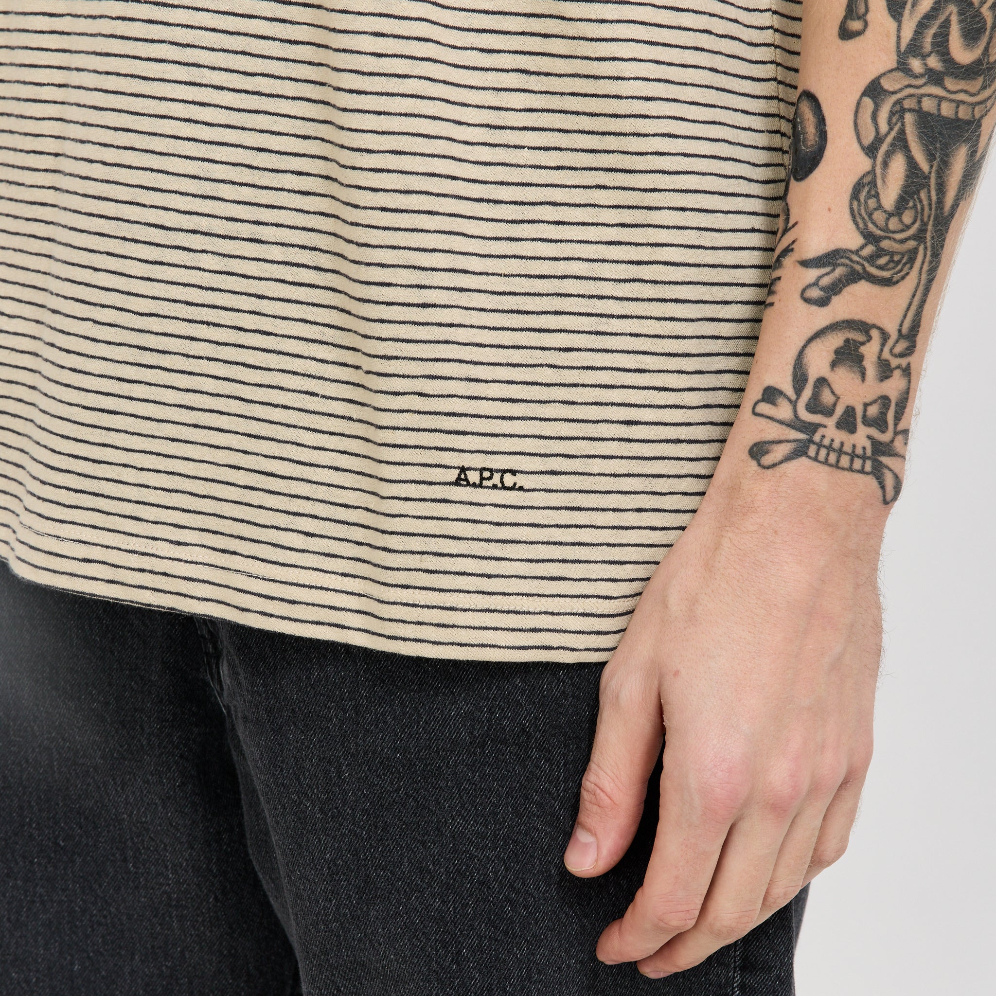 Julian T-Shirt Black Stripe