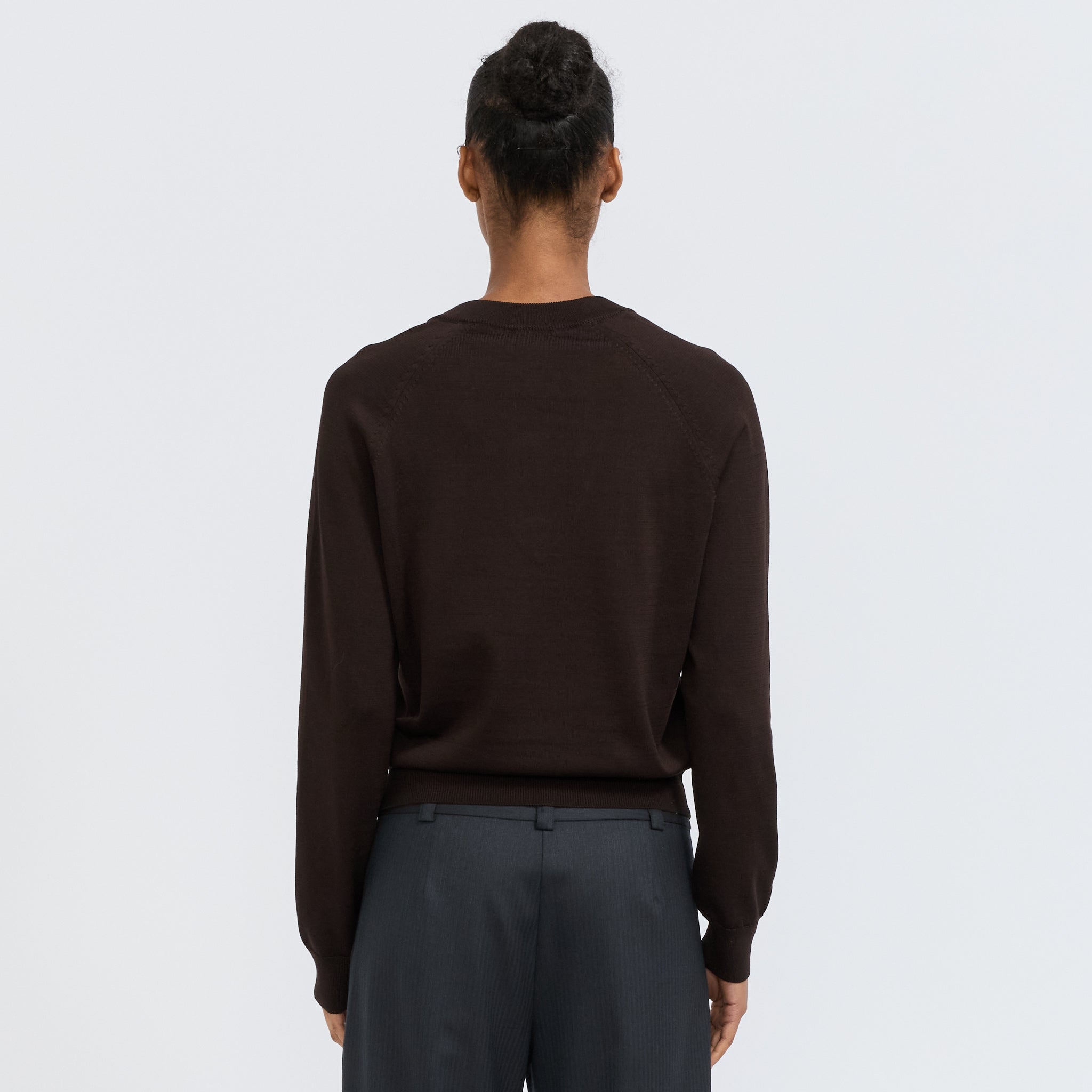 Leonie V-Neck Sweater Brown