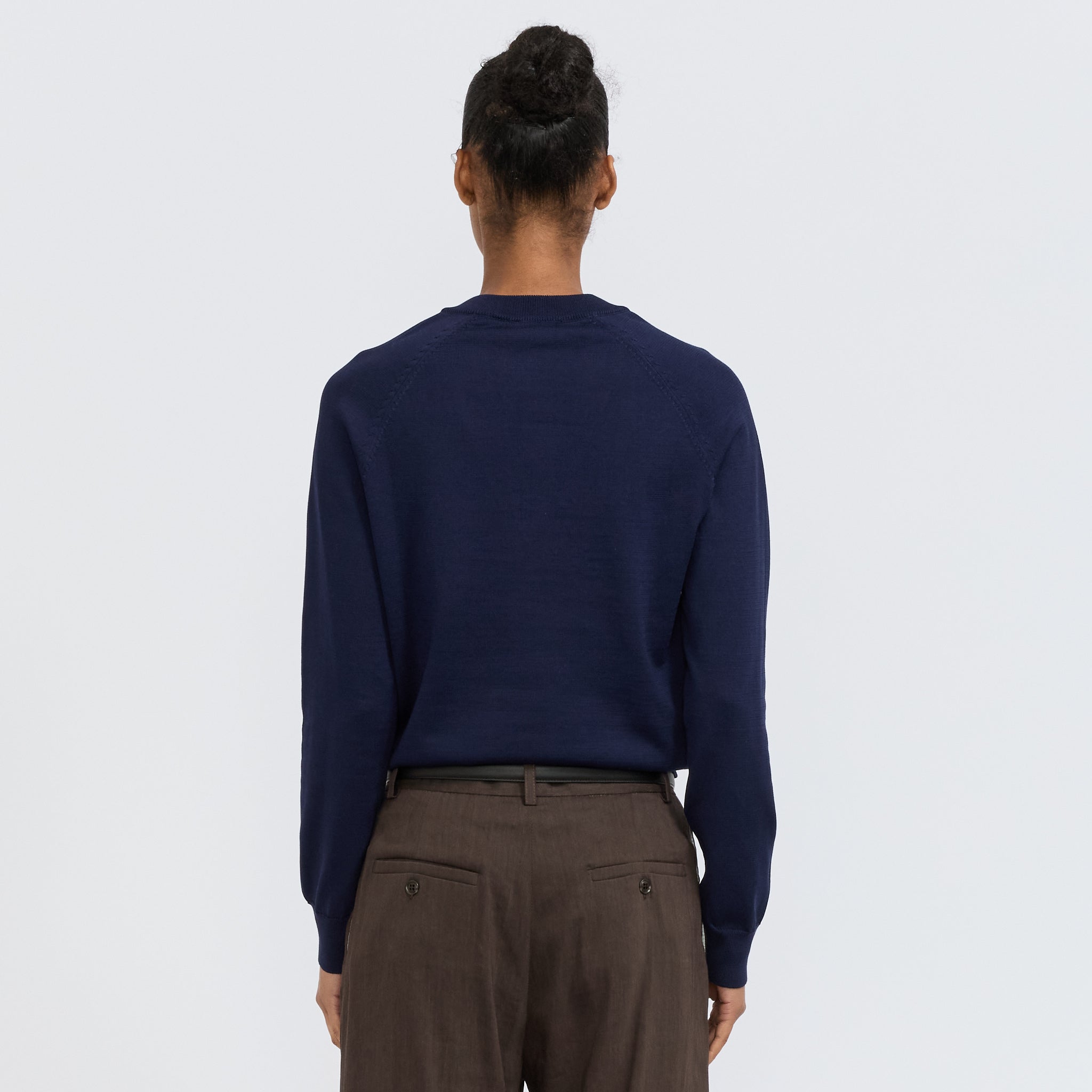 Leonie V-Neck Sweater Dark Navy