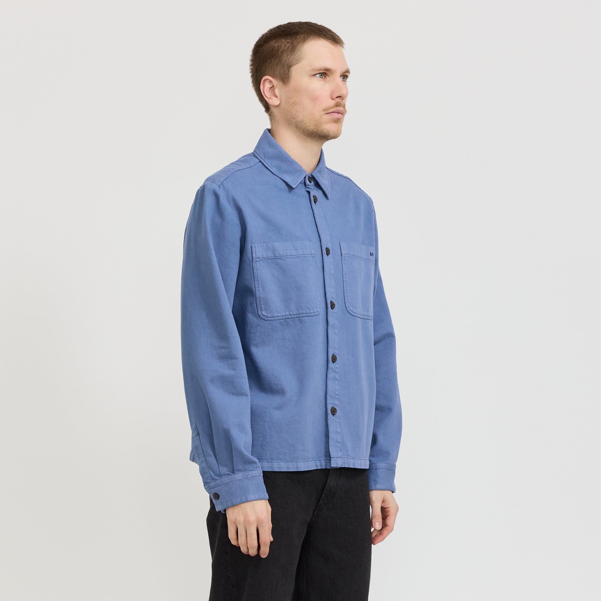 A.P.C. | Leon Overshirt Blue | Maplestore