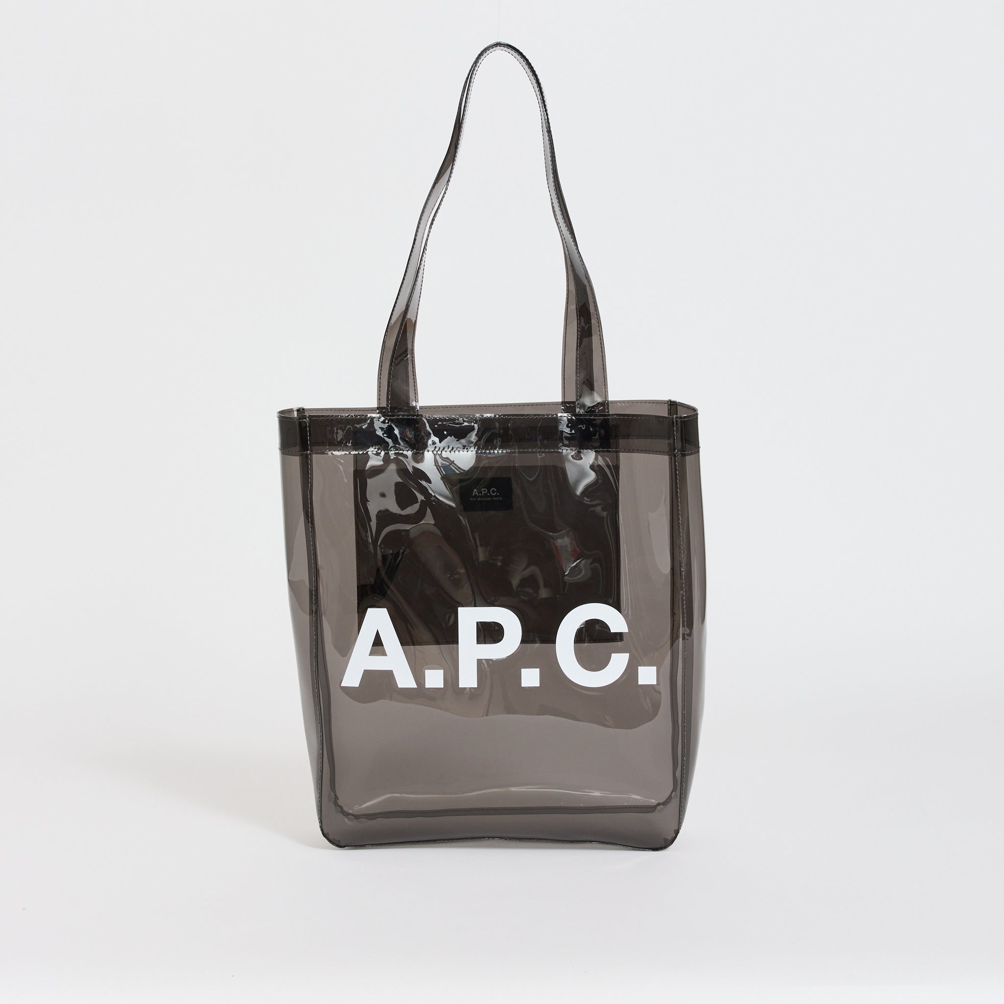 A.P.C. | Lou Tote Transparent Anthracite | Maplestore