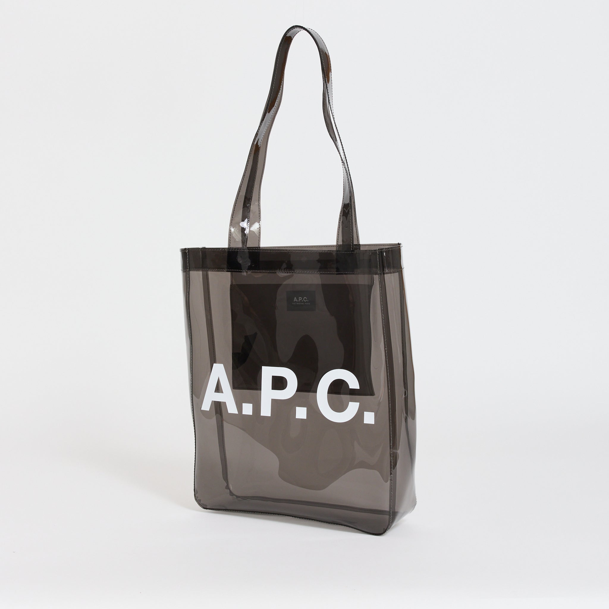 A.P.C. | Lou Tote Transparent Anthracite | Maplestore