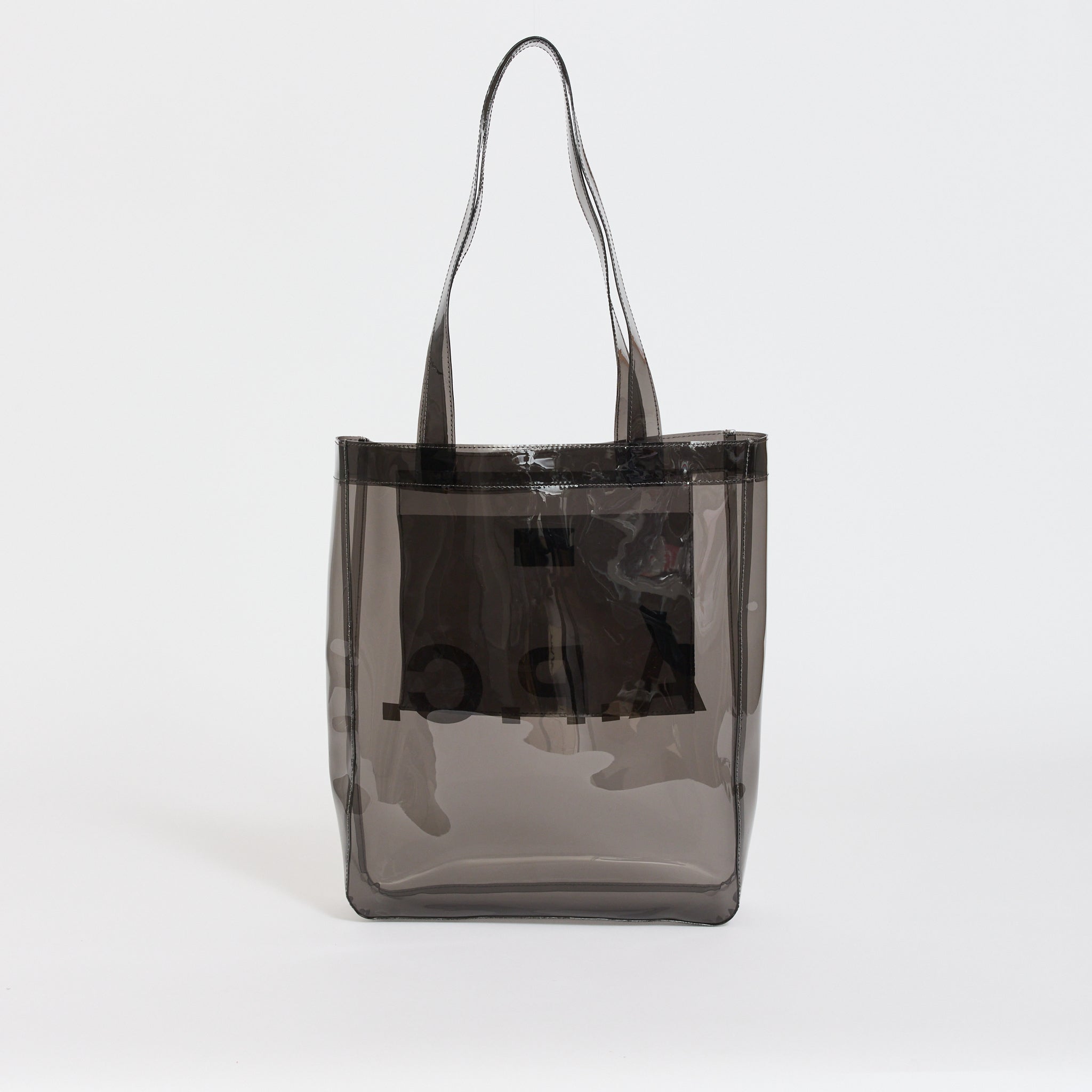A.P.C. | Lou Tote Transparent Anthracite | Maplestore