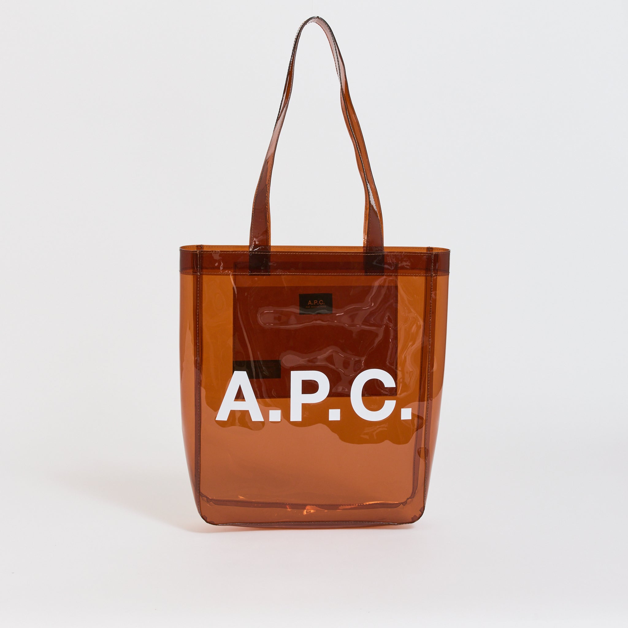 A.P.C. | Lou Tote Transparent Dark Brown | Maplestore