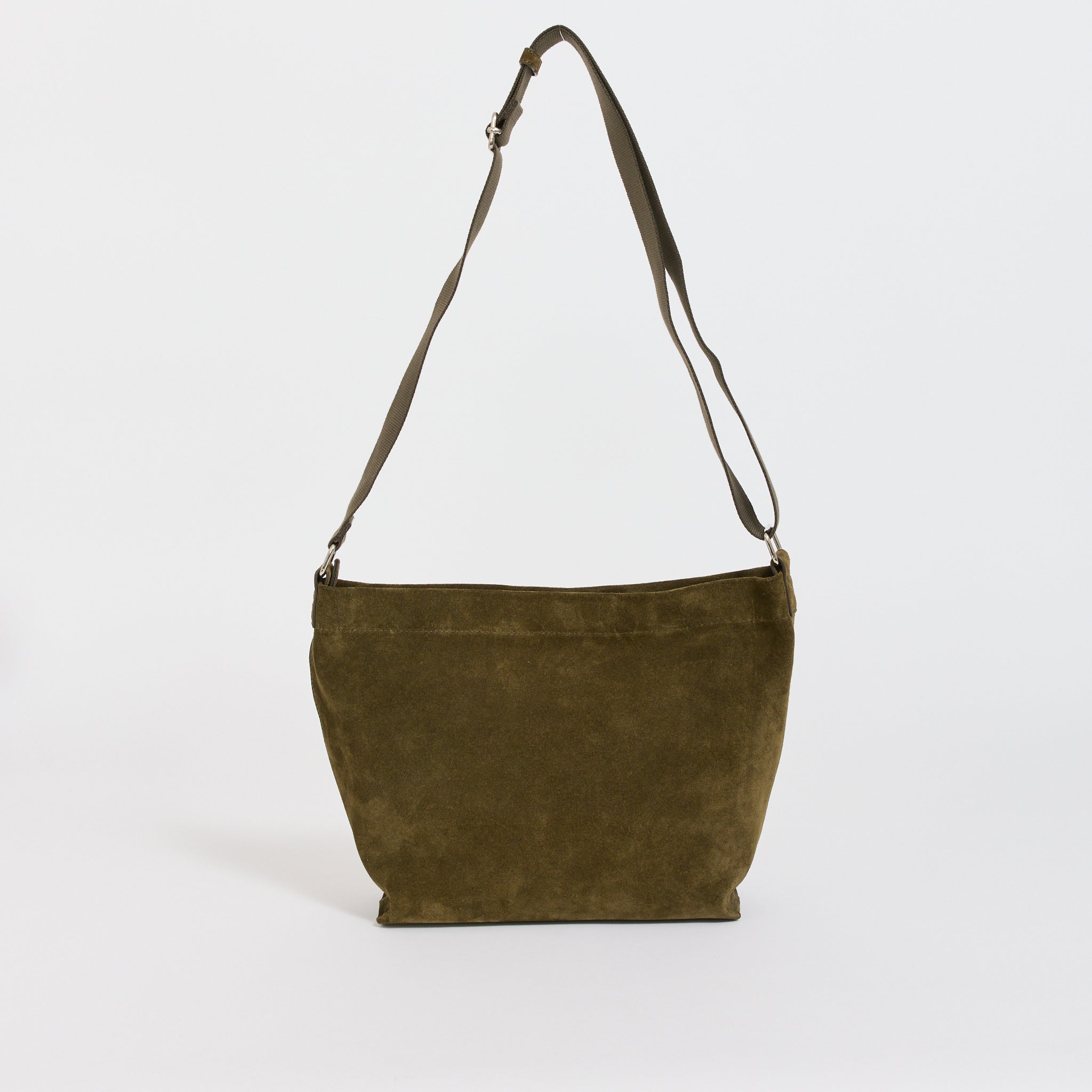 A.P.C. | Maiko Satchel Dark Khaki Suede | Maplestore