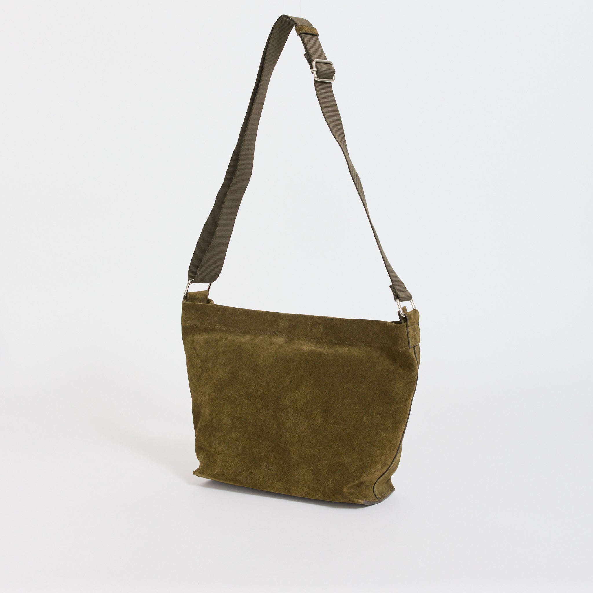 A.P.C. | Maiko Satchel Dark Khaki Suede | Maplestore