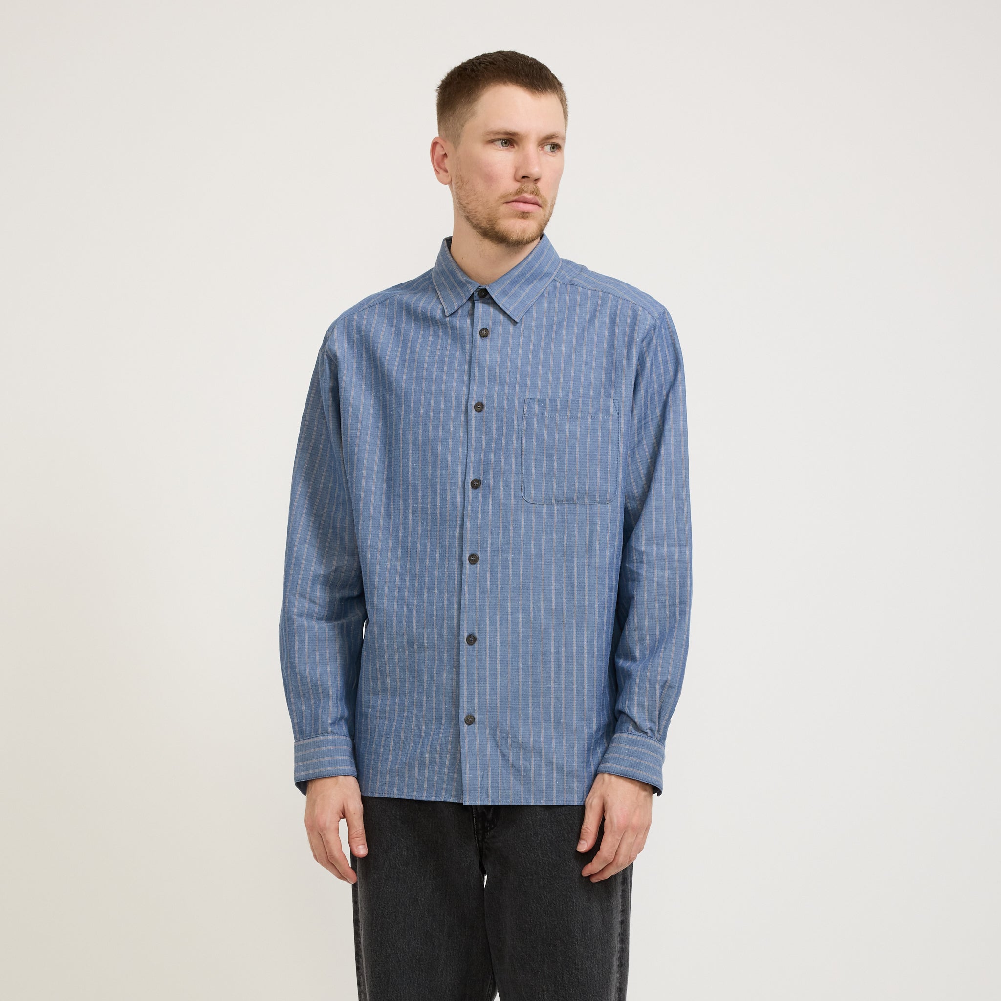 A.P.C. | Malo Shirt Blue Stripe | Maplestore