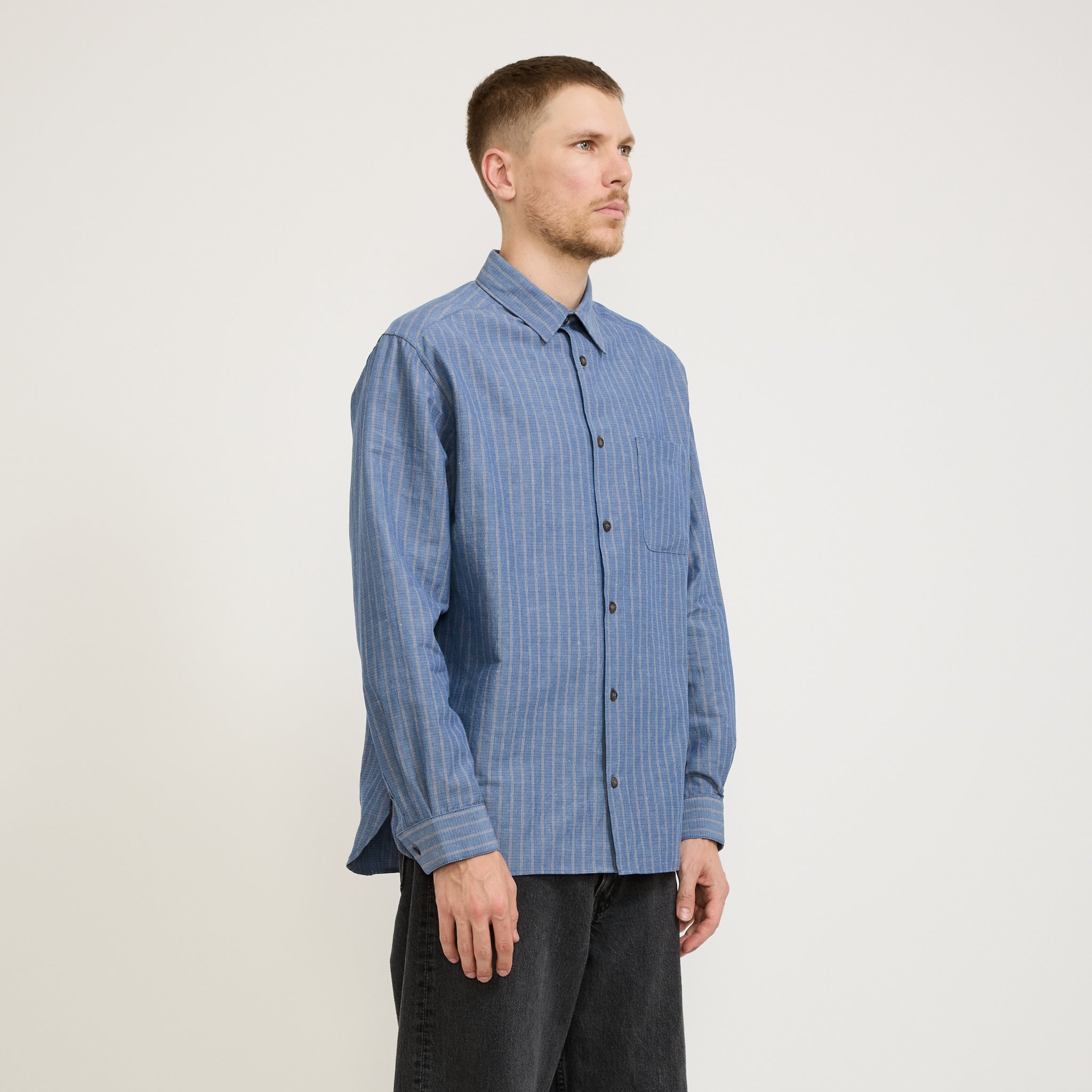A.P.C. | Malo Shirt Blue Stripe | Maplestore