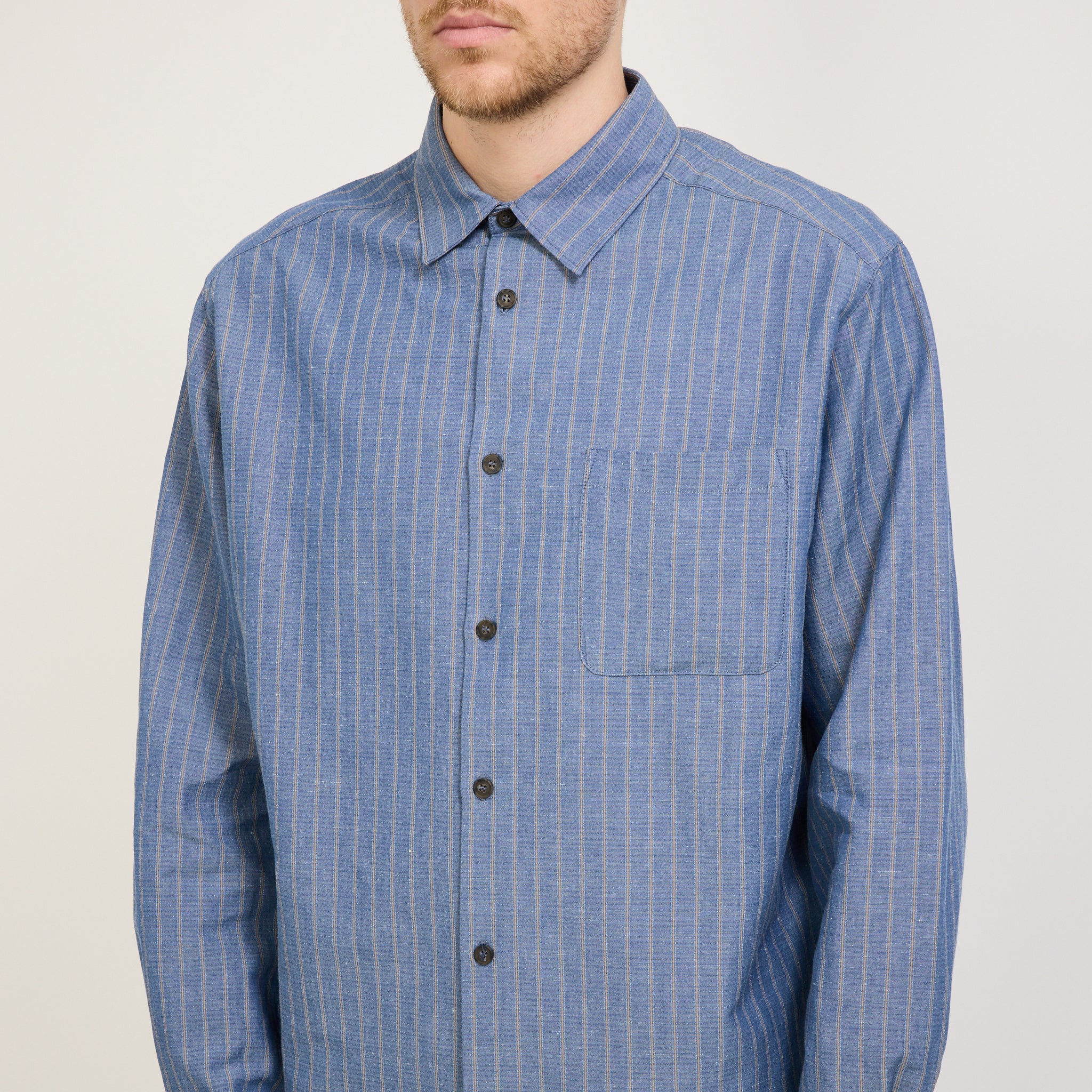 A.P.C. | Malo Shirt Blue Stripe | Maplestore