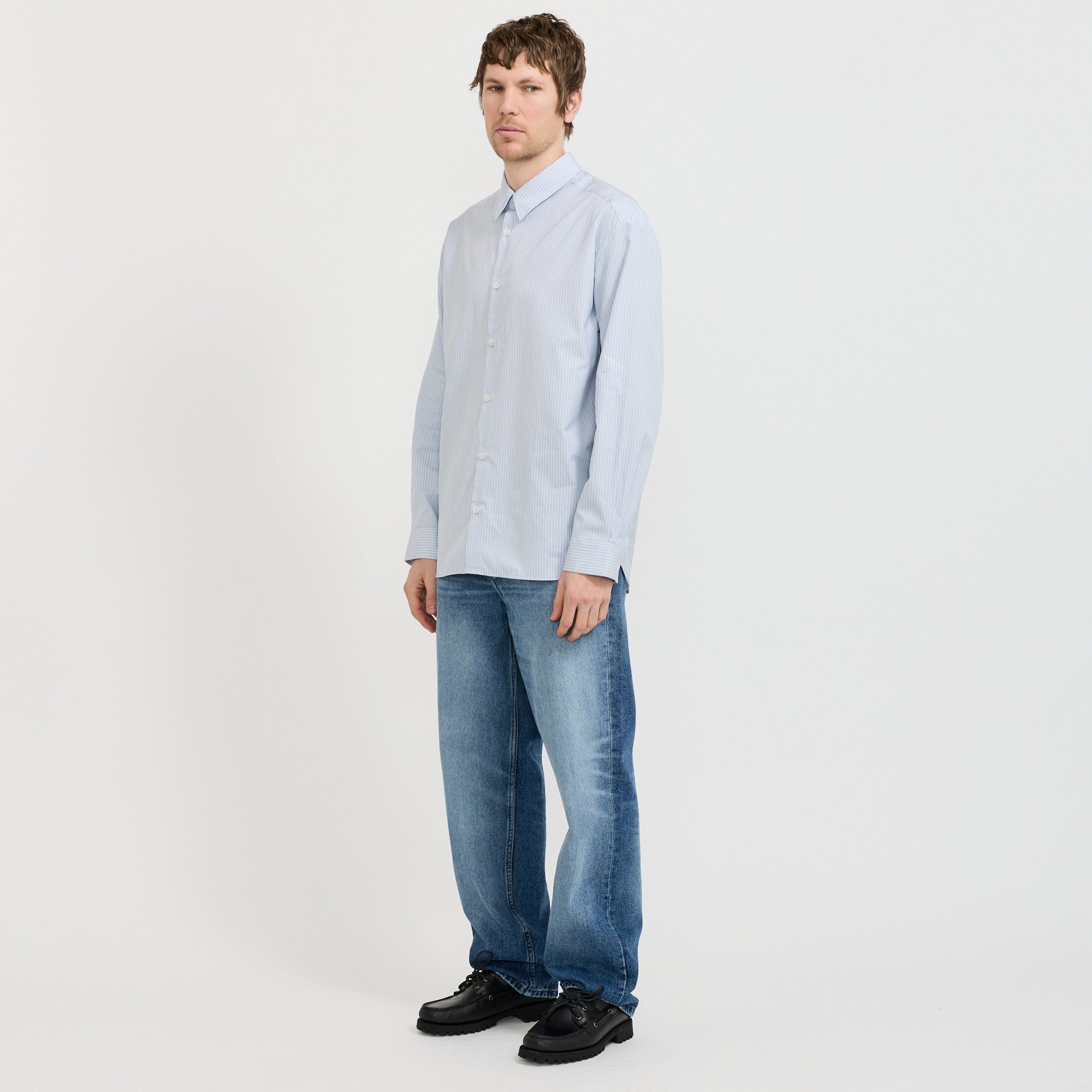 Malo Shirt Blue Grey