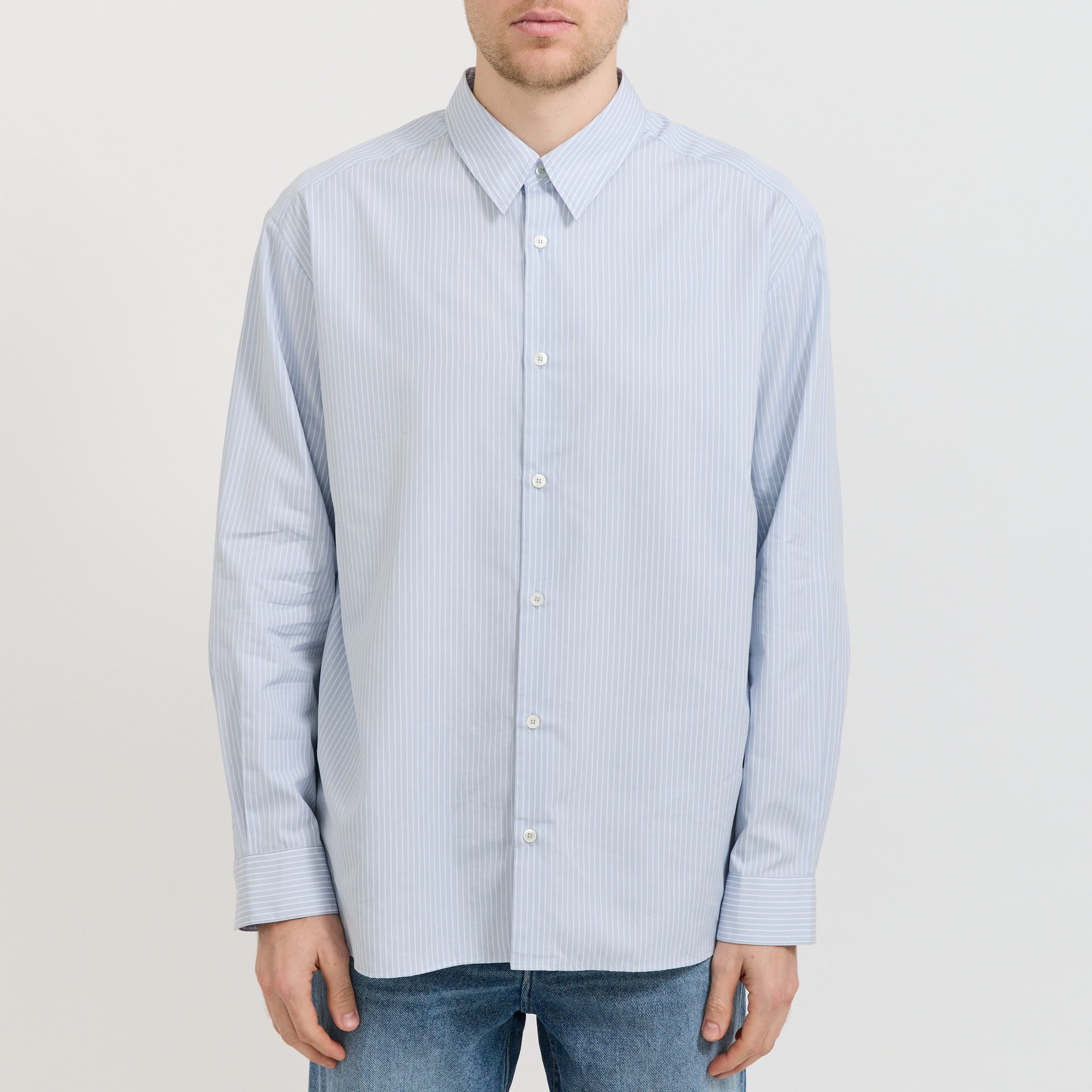 Malo Shirt Blue Grey