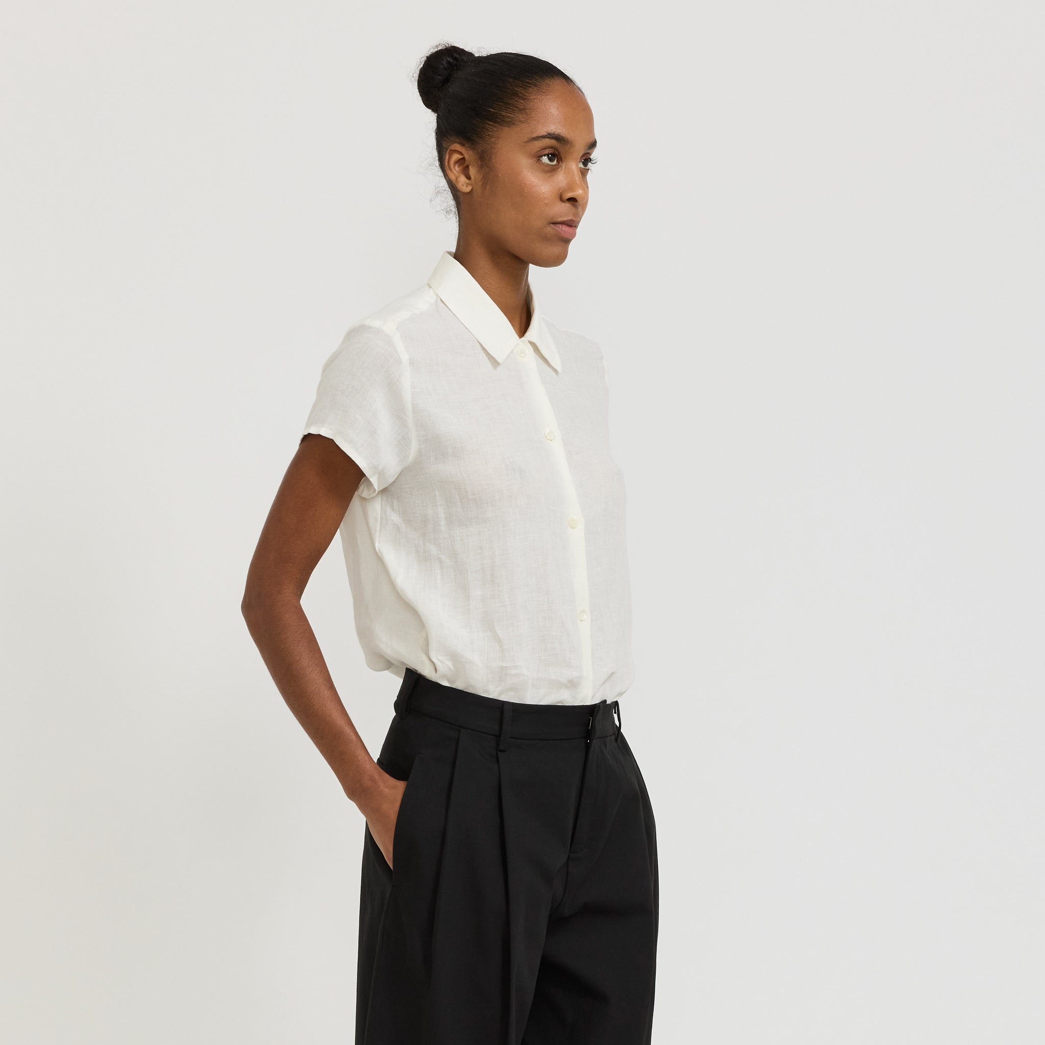 Marina Short Sleeve Shirt Off White