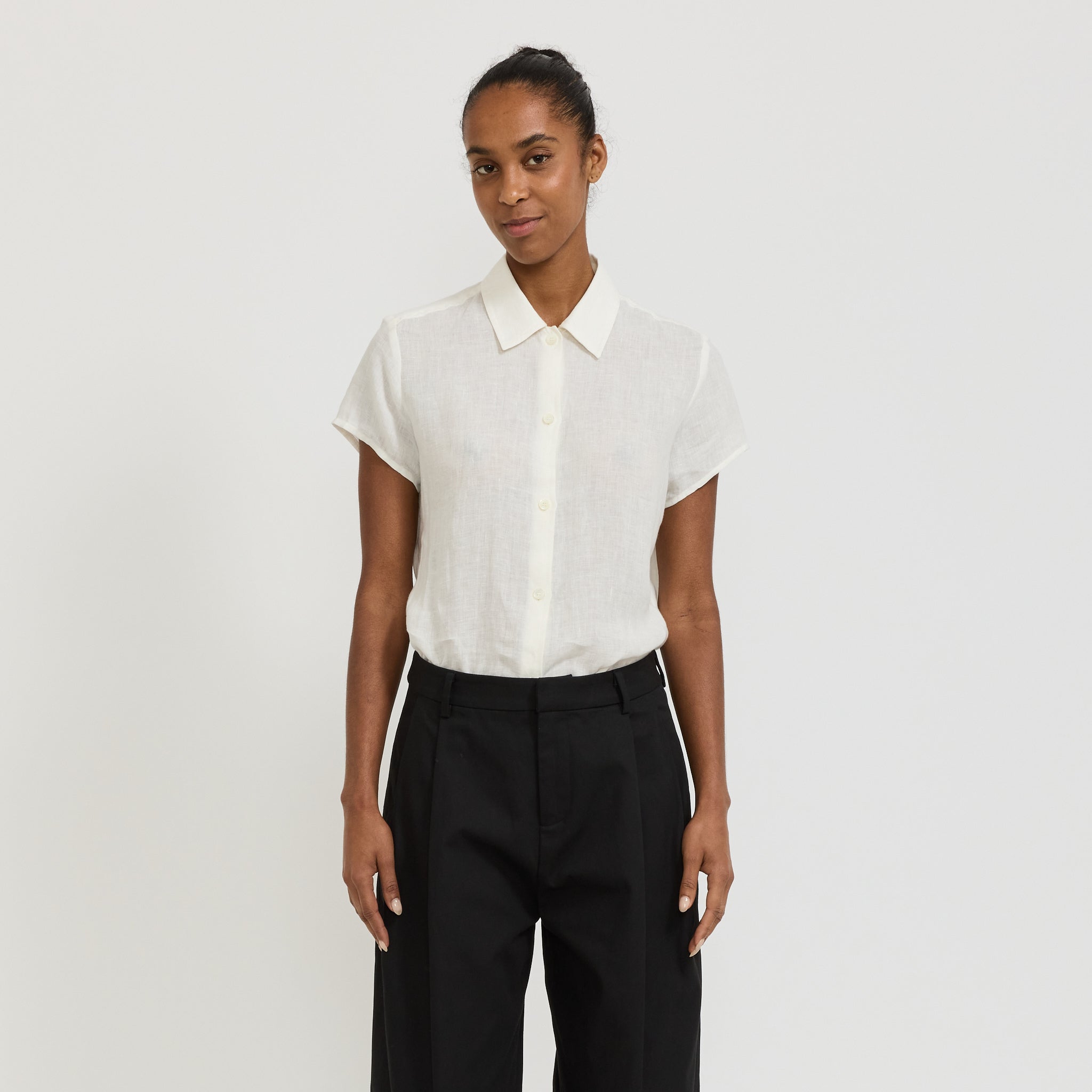 Marina Short Sleeve Shirt Off White