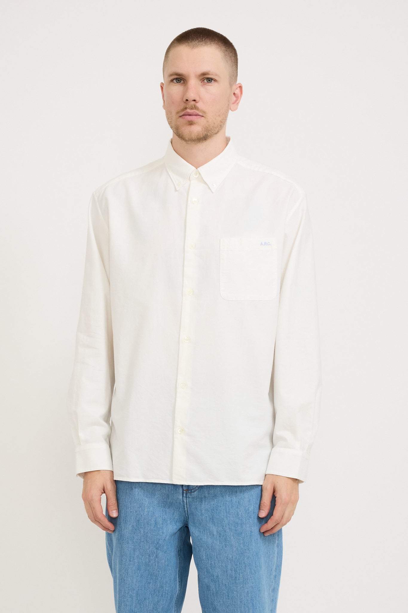 Mateo Logo Shirt Off White