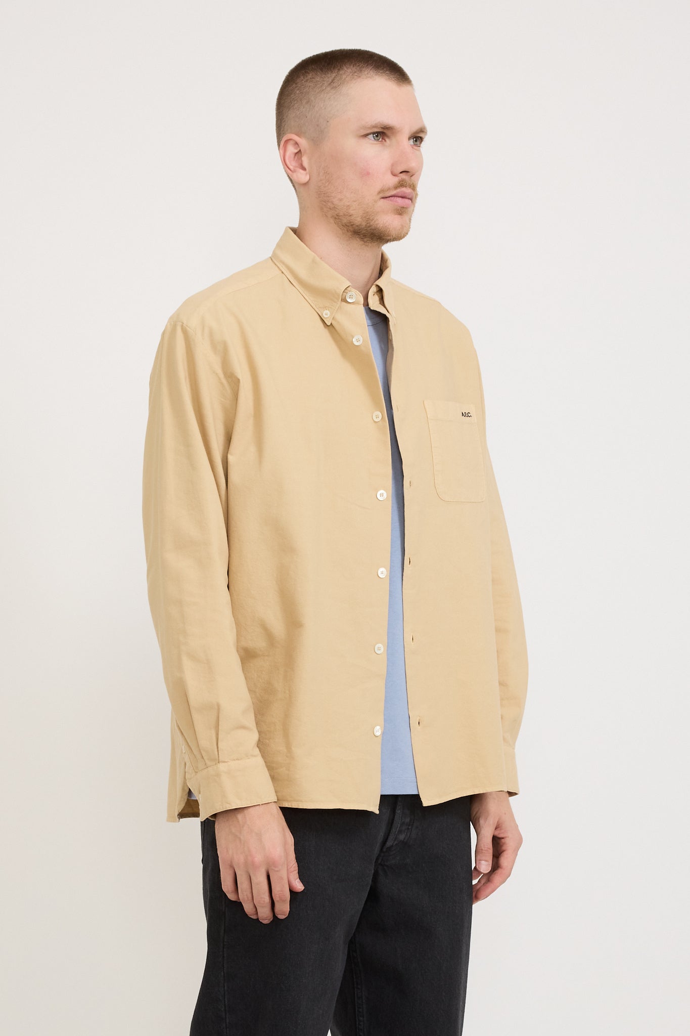 Mateo Logo Shirt Beige