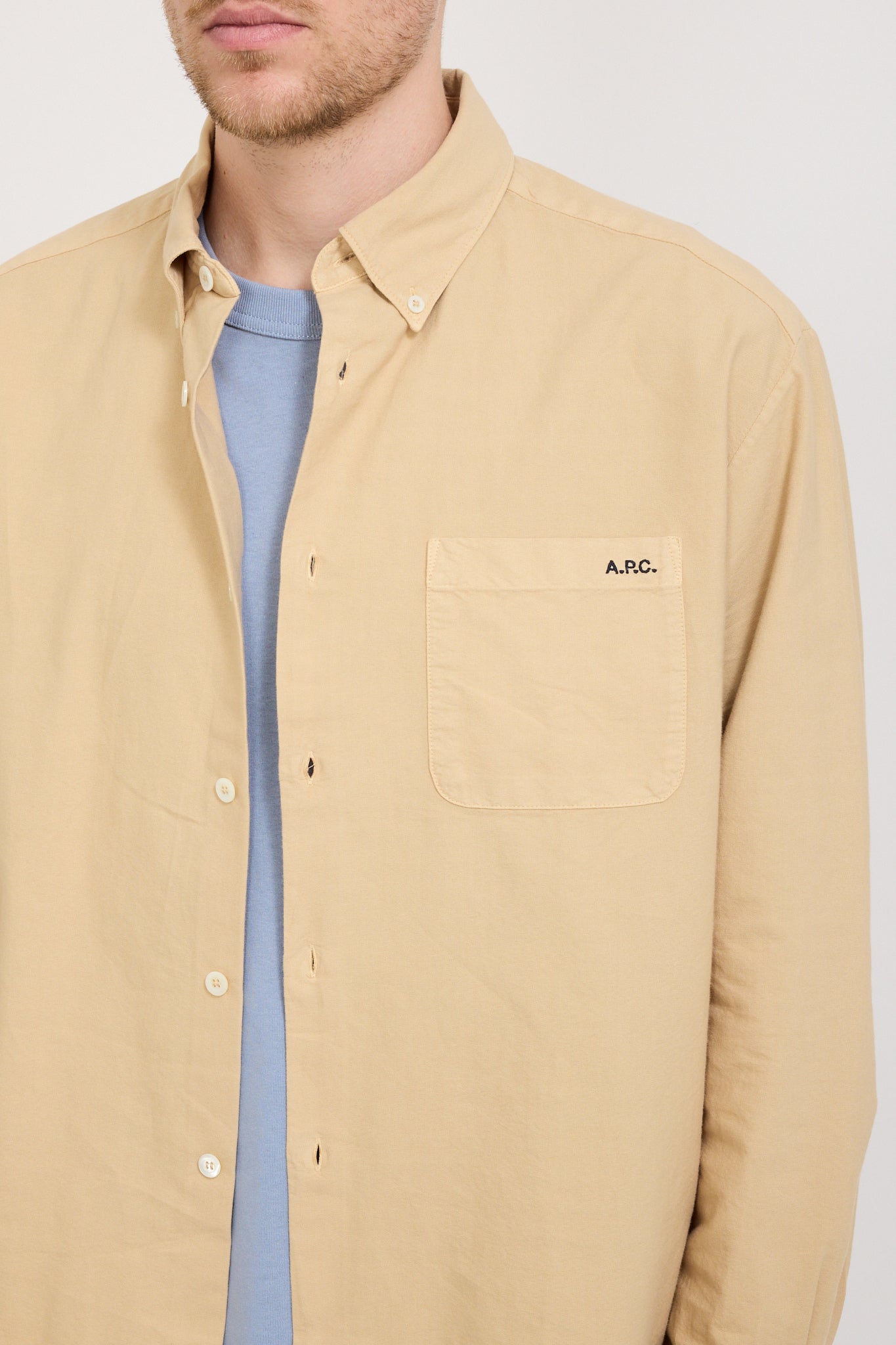 Mateo Logo Shirt Beige