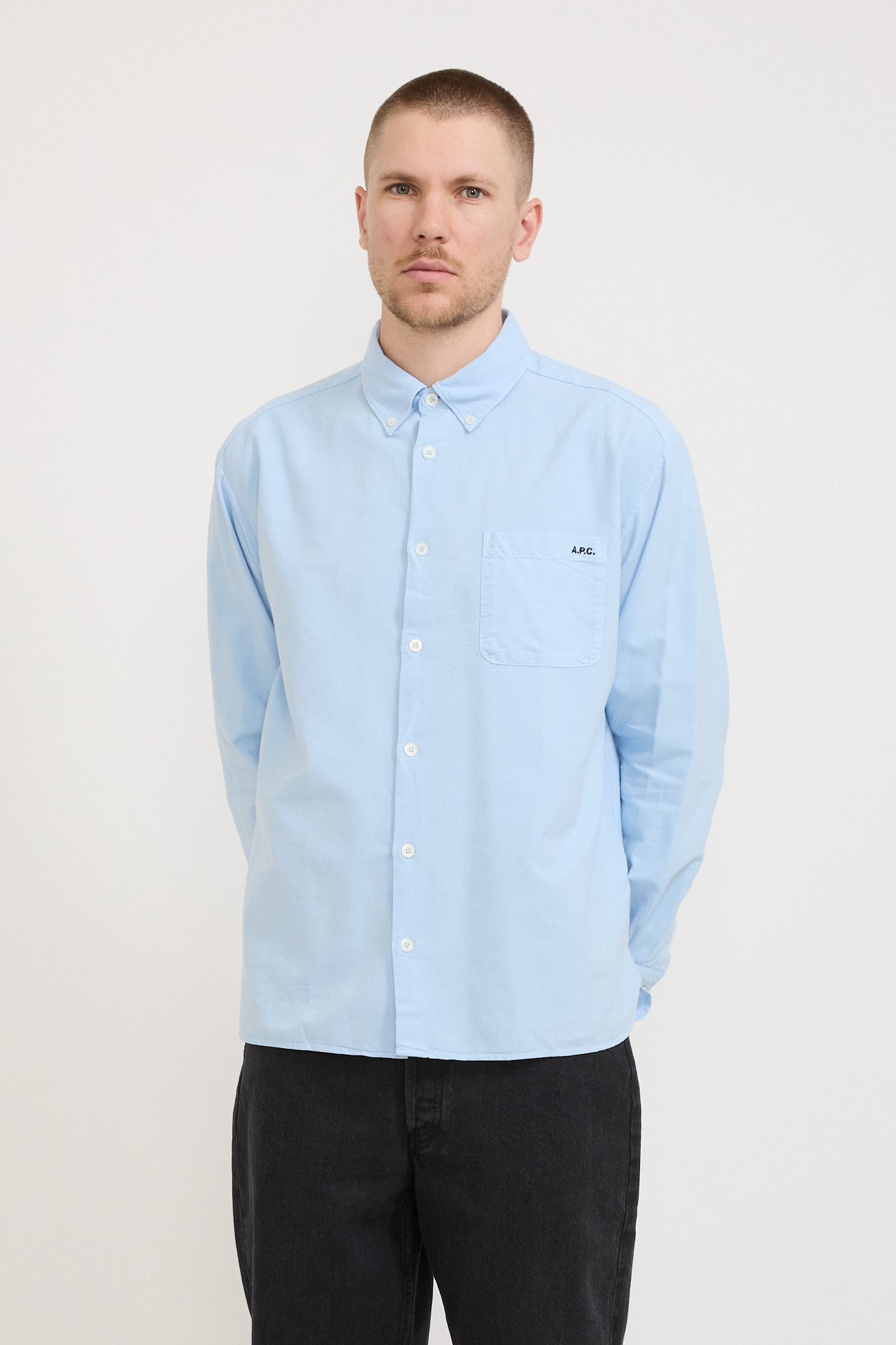 Mateo Logo Shirt Light Blue