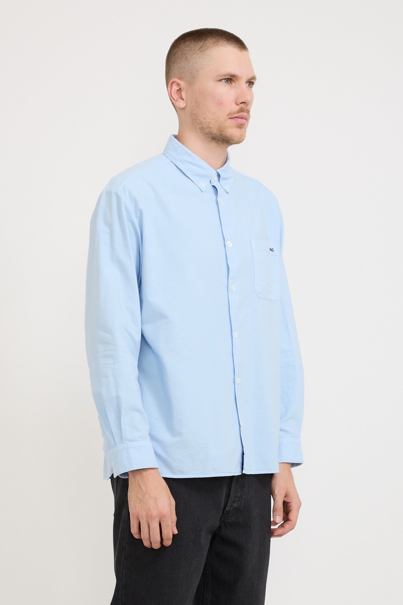 Mateo Logo Shirt Light Blue