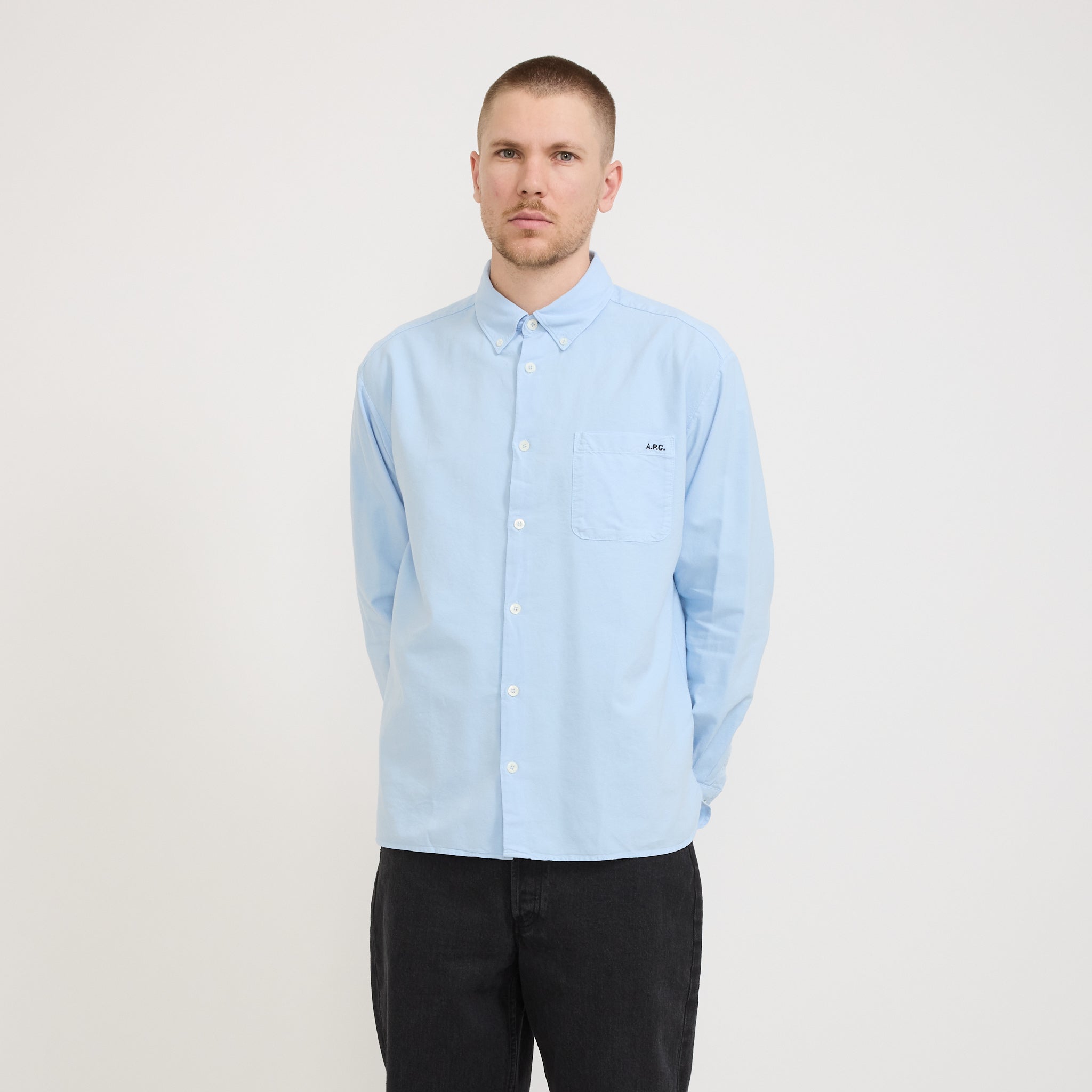Mateo Logo Shirt Light Blue