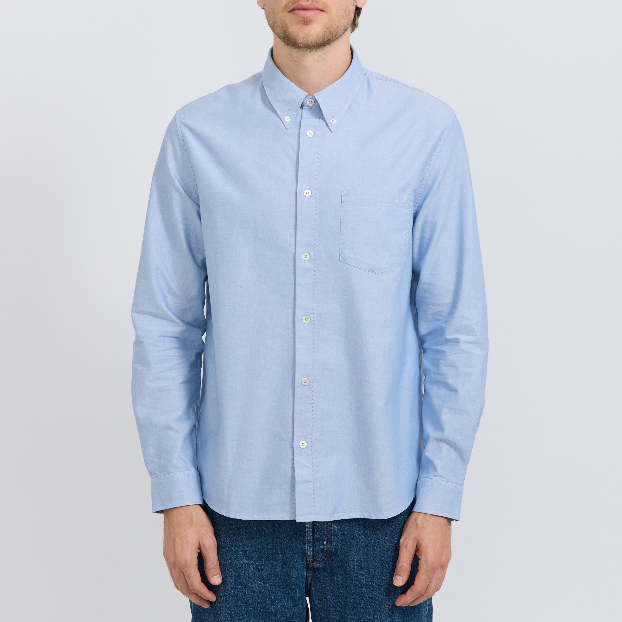A.P.C. | New Greg Shirt Light Blue | Maplestore