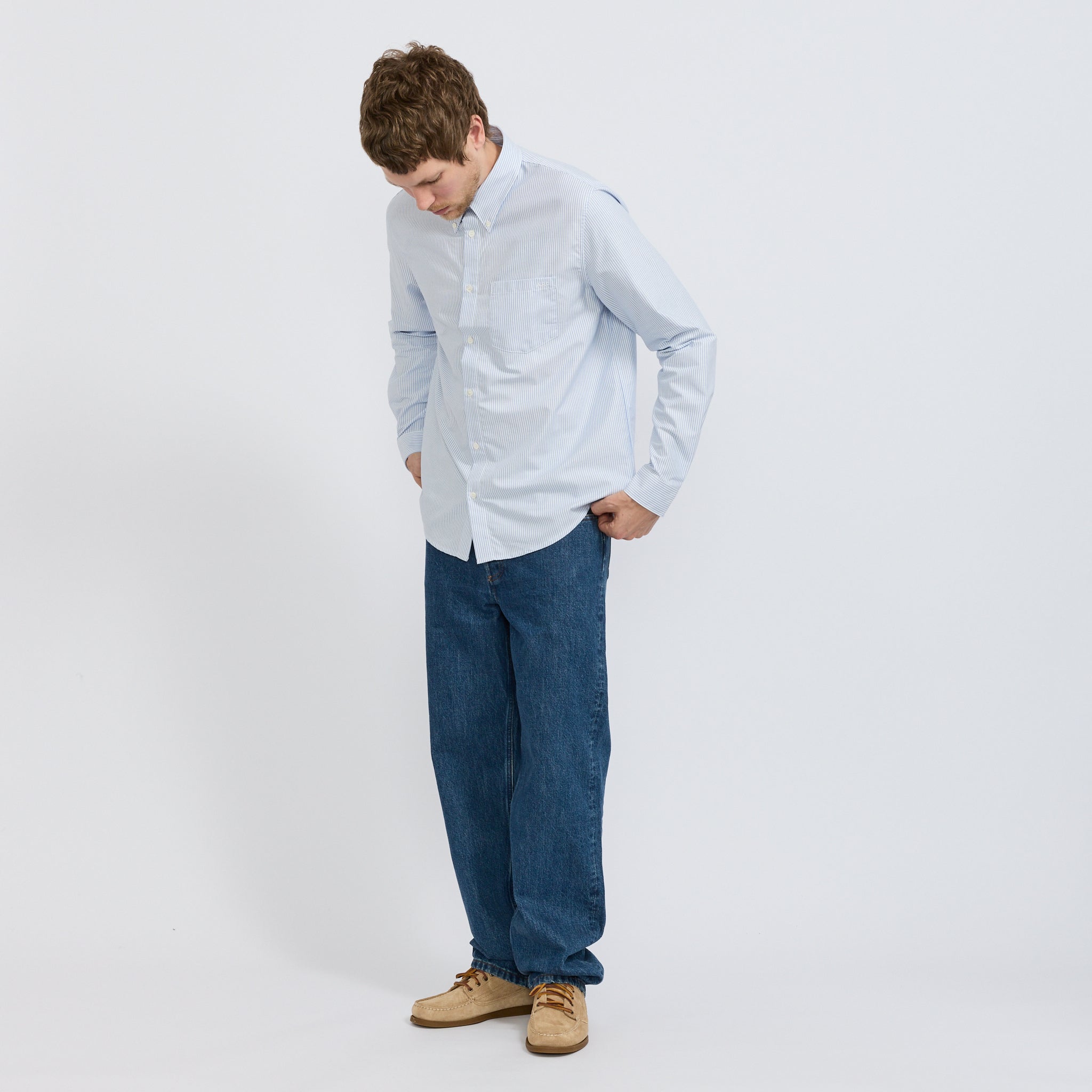 New Greg Shirt Blue Stripe