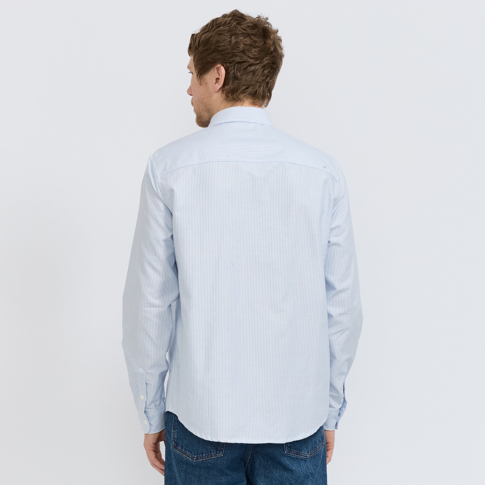A.P.C. | New Greg Shirt Blue Stripe | Maplestore