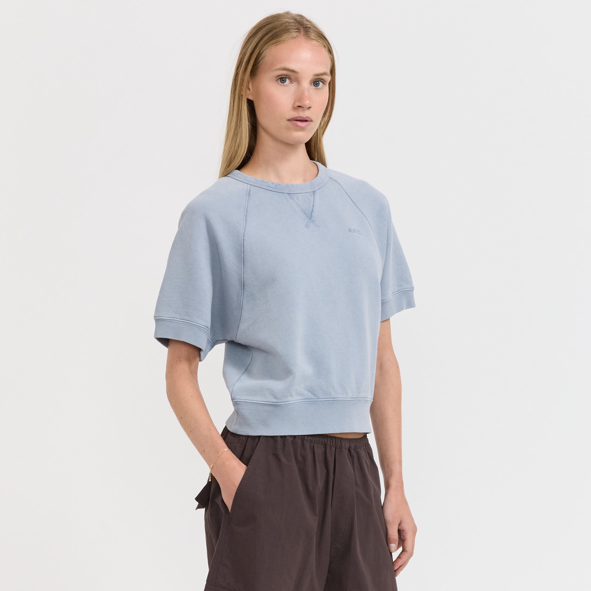 A.P.C. | Patti Sweatshirt Light Blue | Maplestore