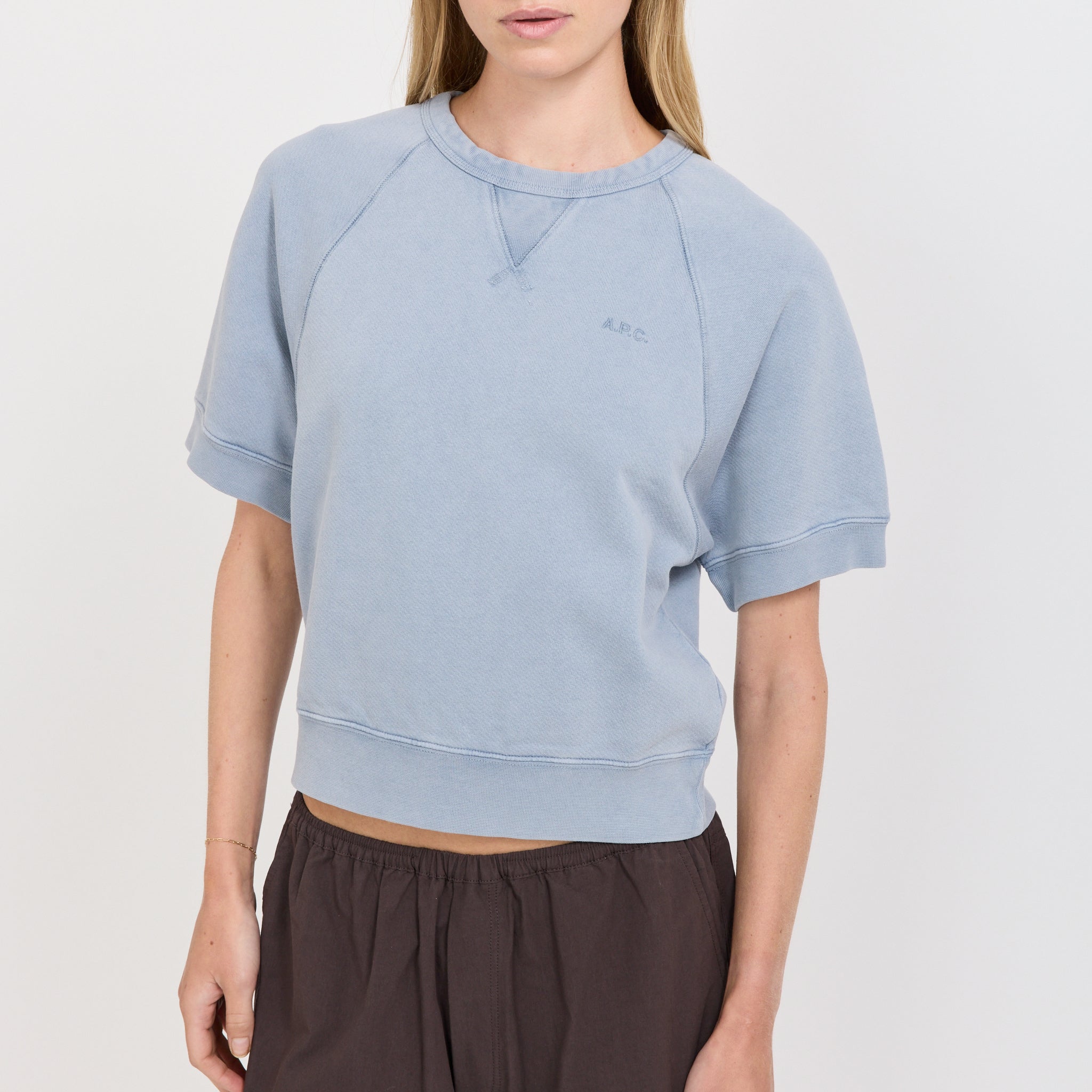 A.P.C. | Patti Sweatshirt Light Blue | Maplestore