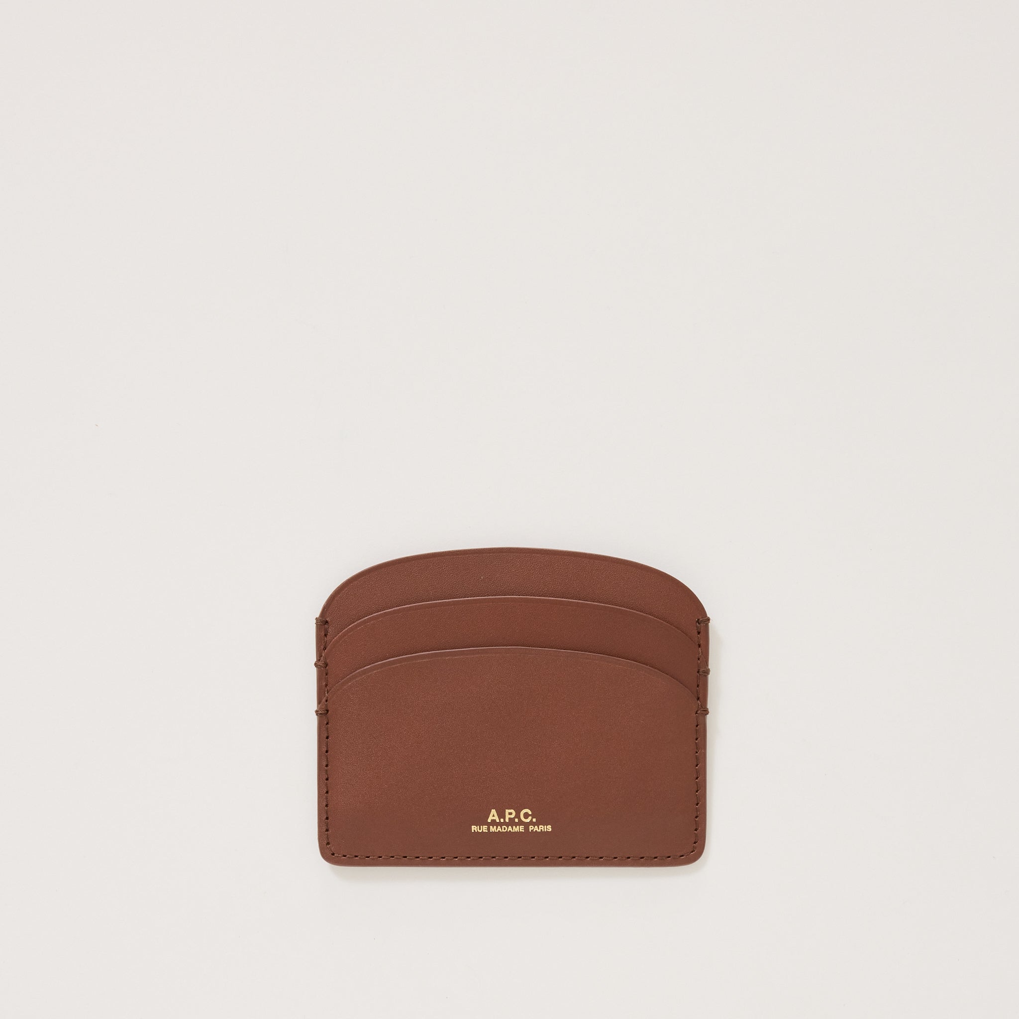 Demi Lune Card Holder Hazelnut