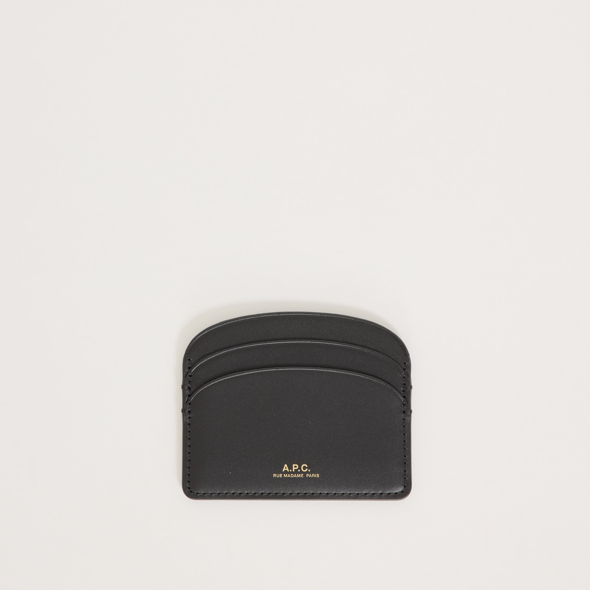 Demi Lune Card Holder Black