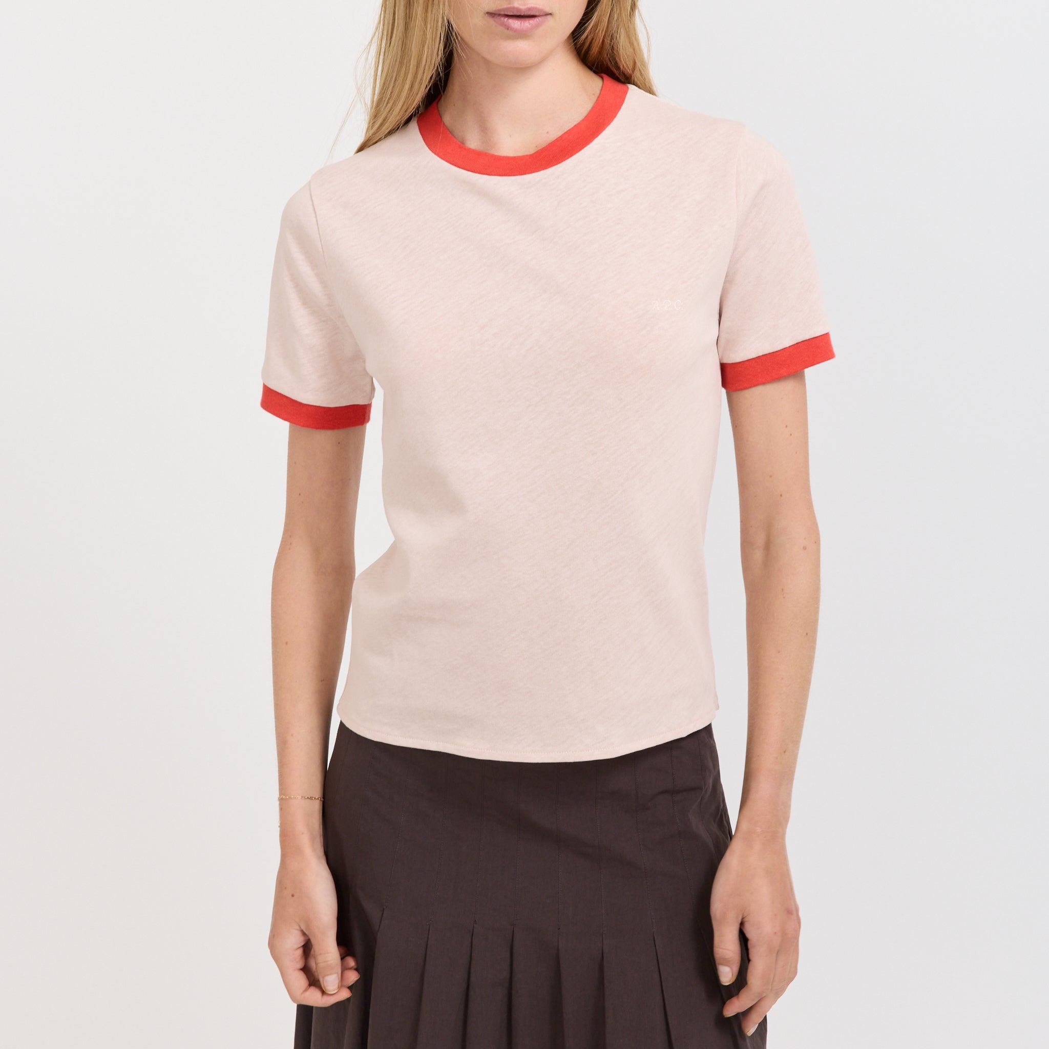 A.P.C. | Raya T-Shirt Pink | Maplestore