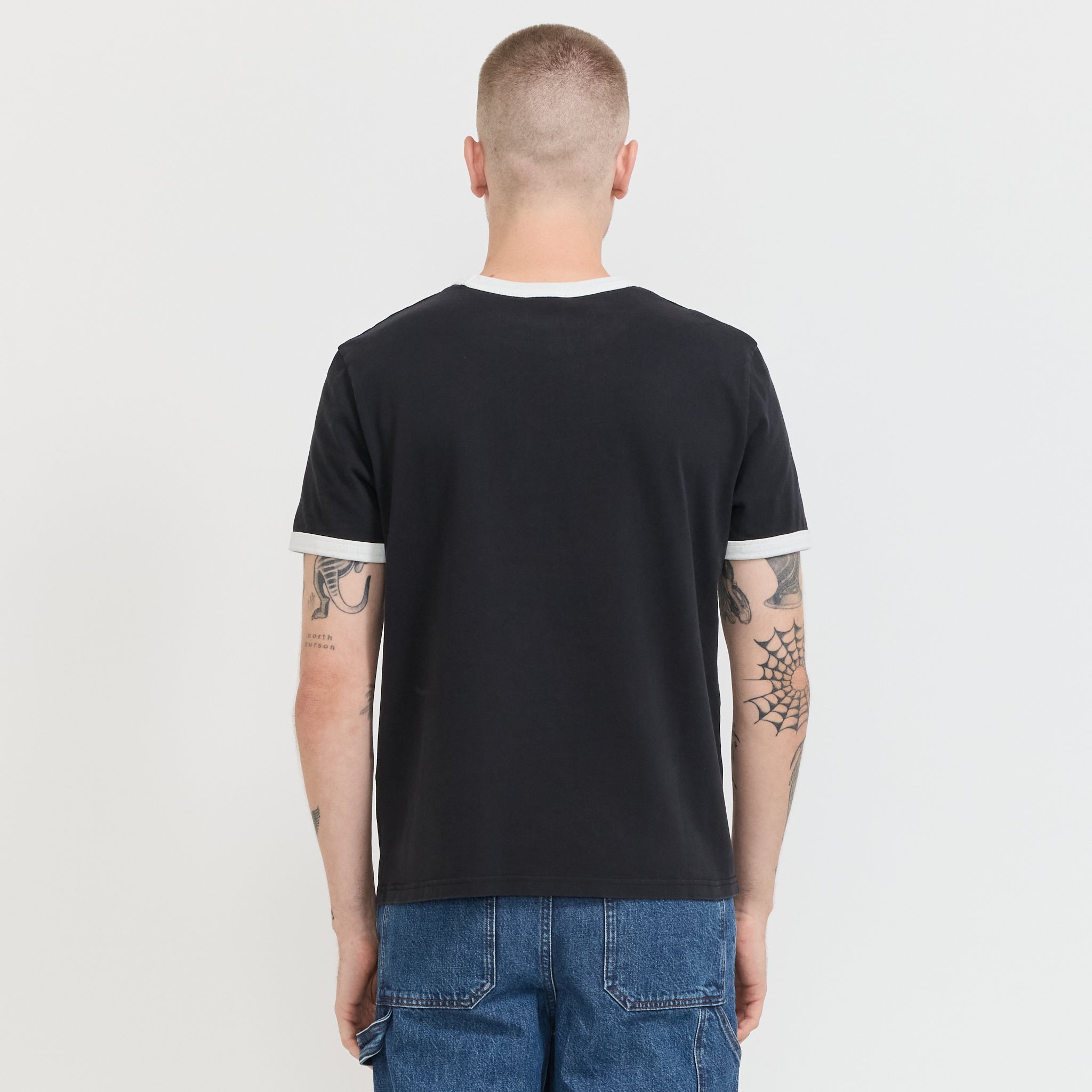 Ringer T-Shirt Black/White